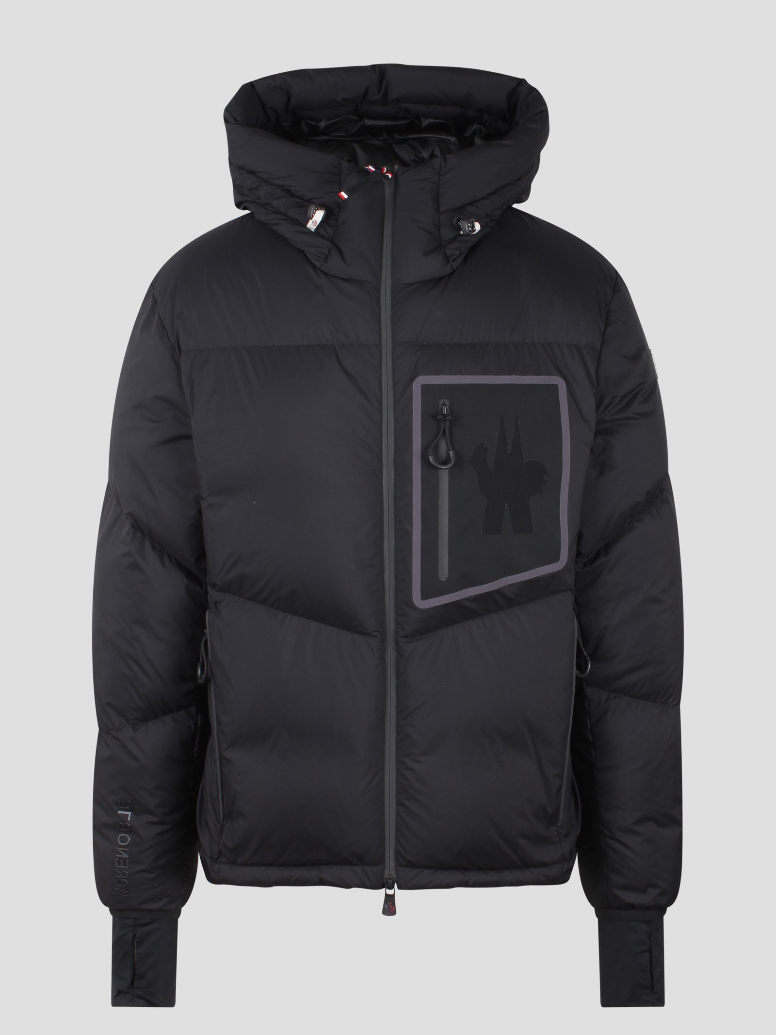 Shop Moncler Mandres Hooded Padded Jacket In Black