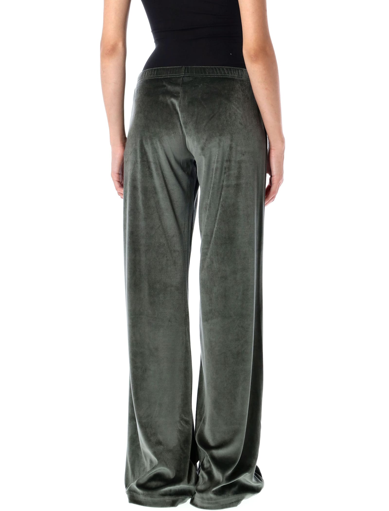 Balenciaga Bistretch Velvet Sweatpants In Gray