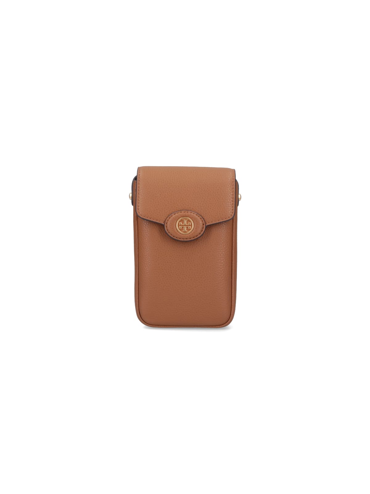 Tory Burch Robinson Smartphone Holder In Brown