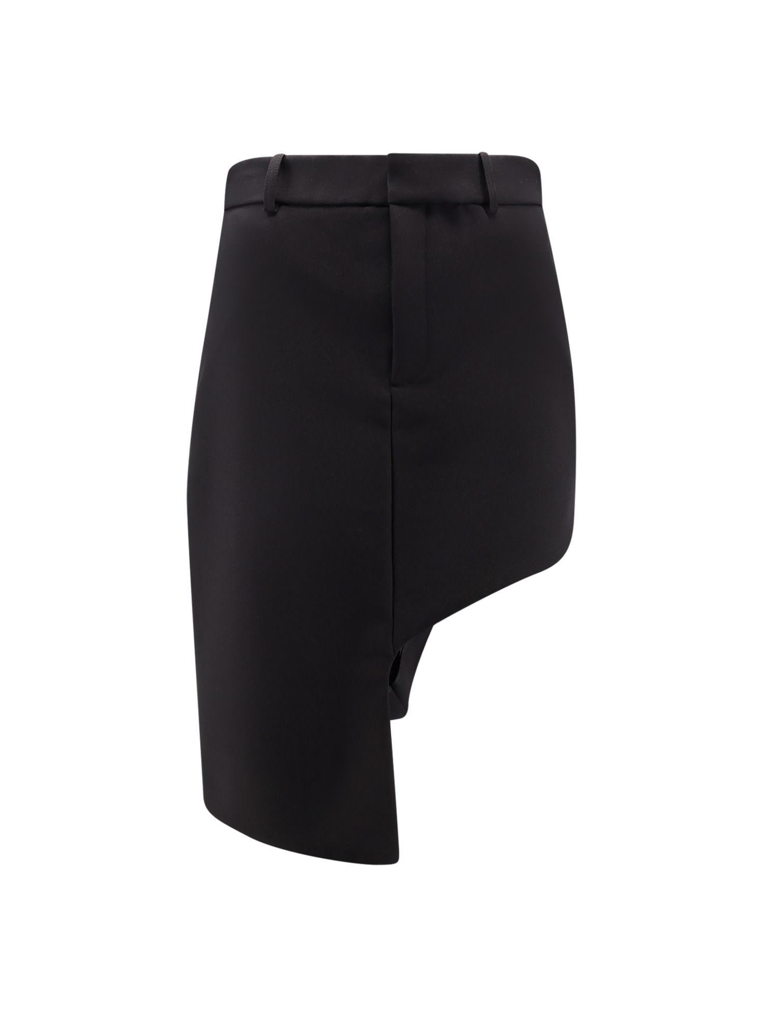 Asymmetrical Crepe Skirt