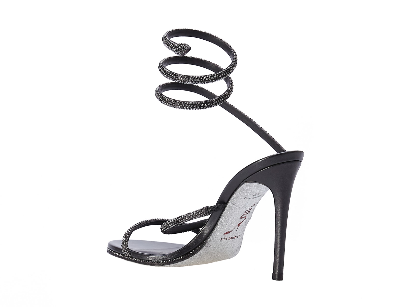 Shop René Caovilla Cleo Sandals In Grey