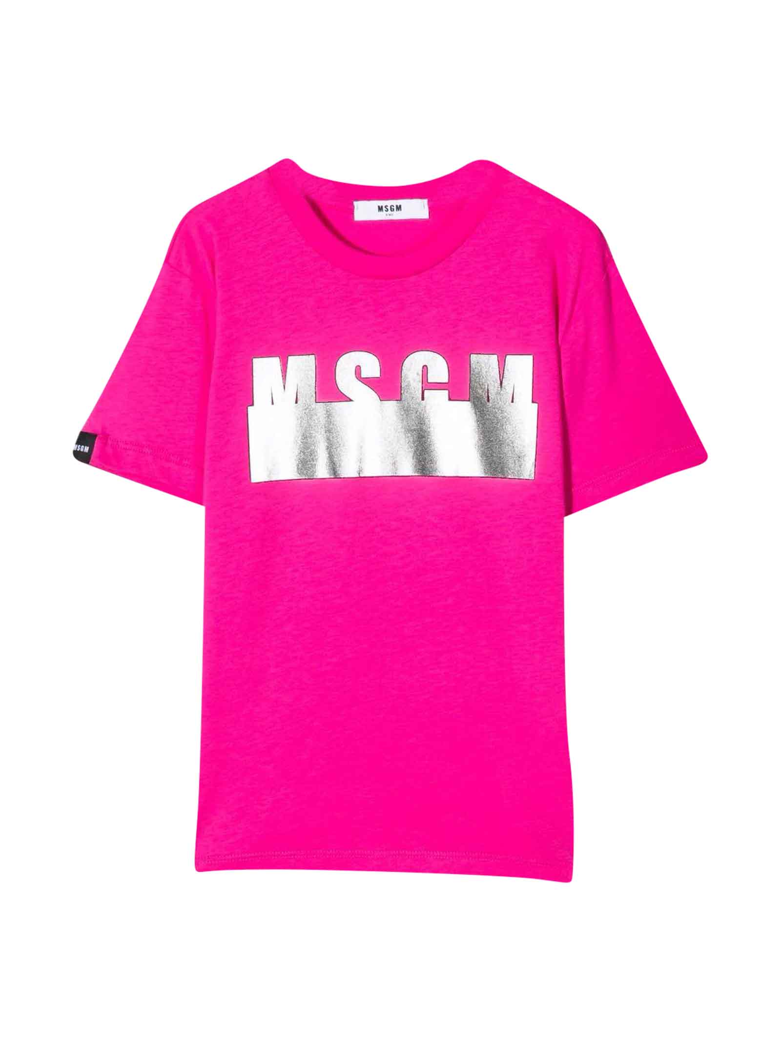 MSGM Moschino Kids Unisex Fuchsia T-shirt