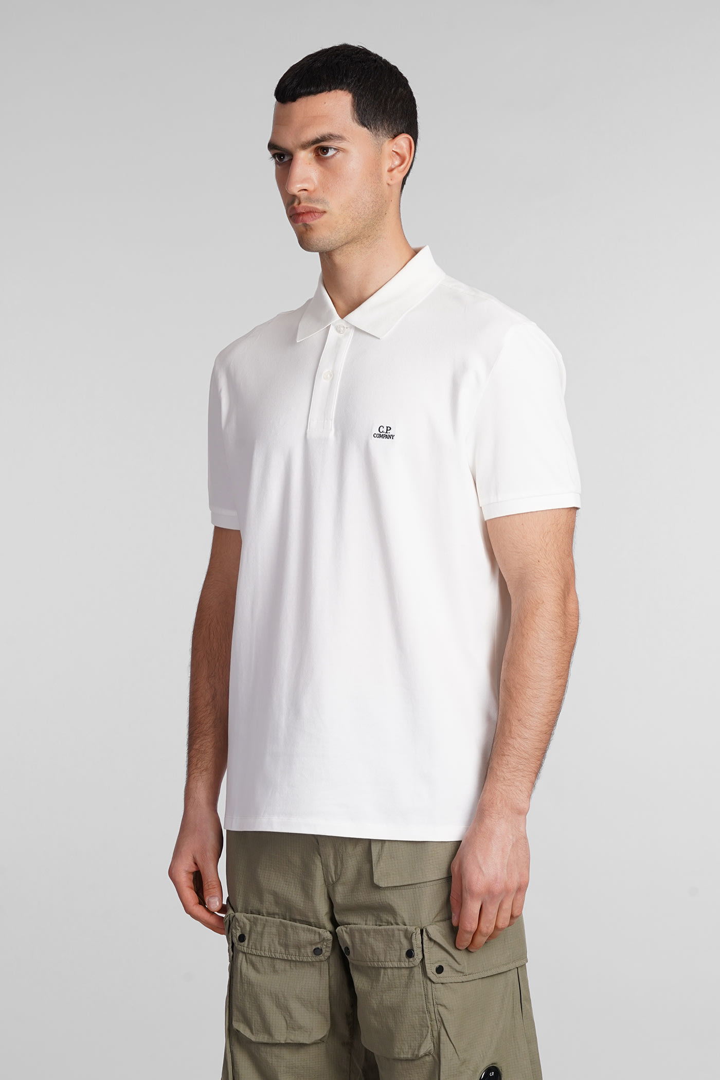 C.p. Company C. P. Company Polo With Logo In White