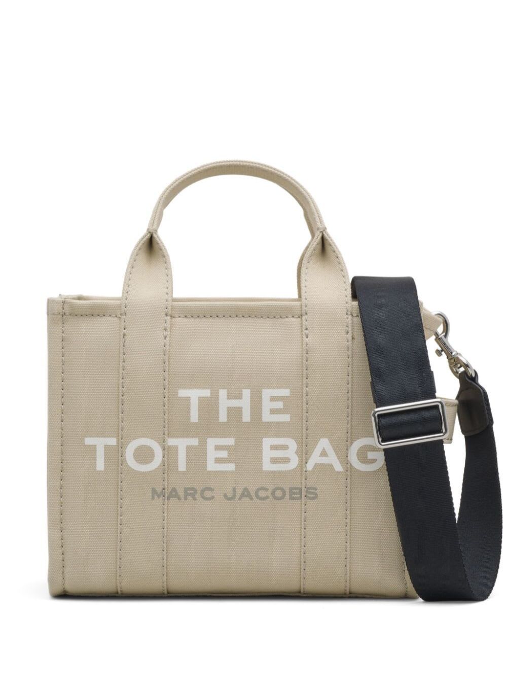 Marc Jacobs Traveler Handbag Mini Beige Tote Bag With Logo In Fabric Woman