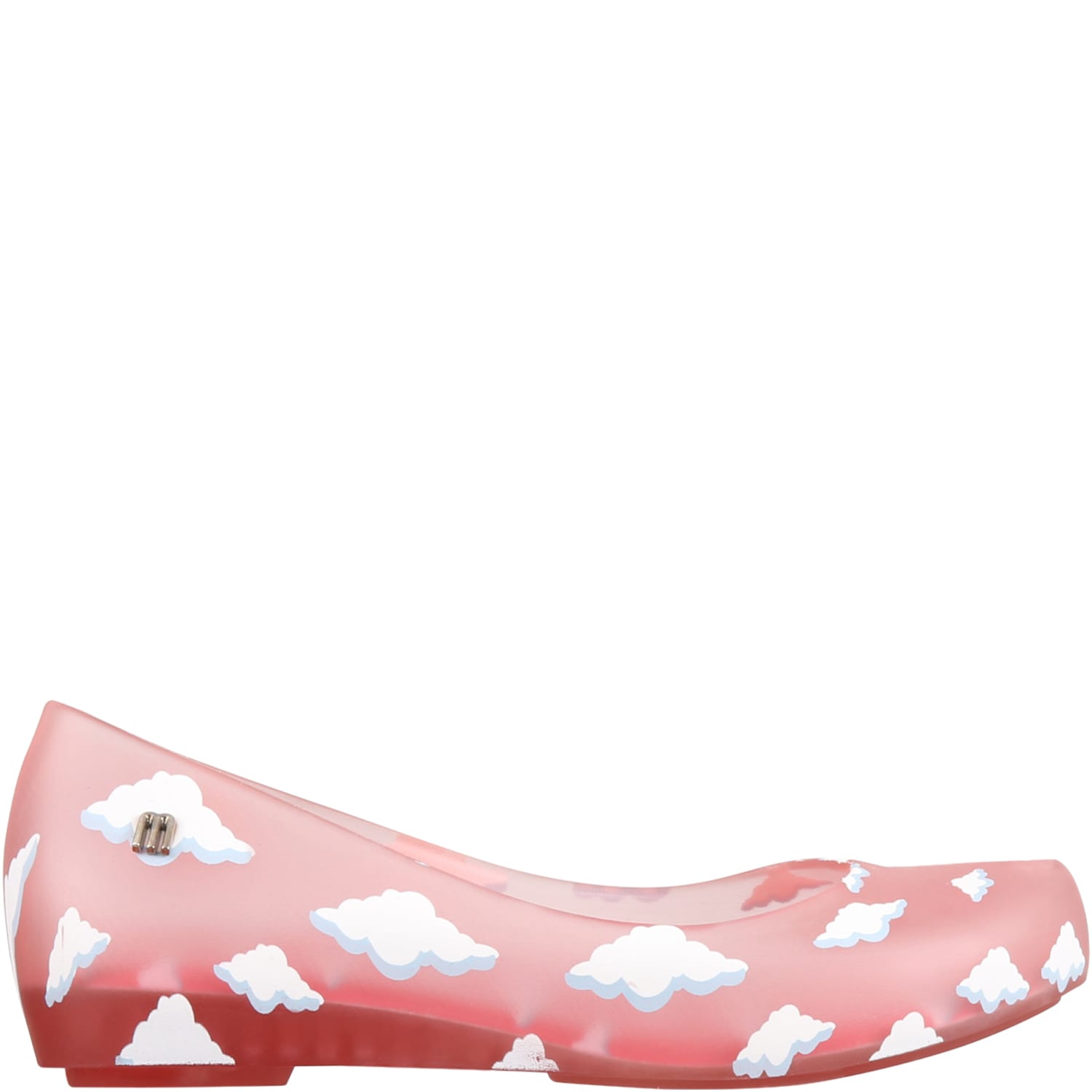 Melissa Pink Ballerina Flats For Girl With Clouds