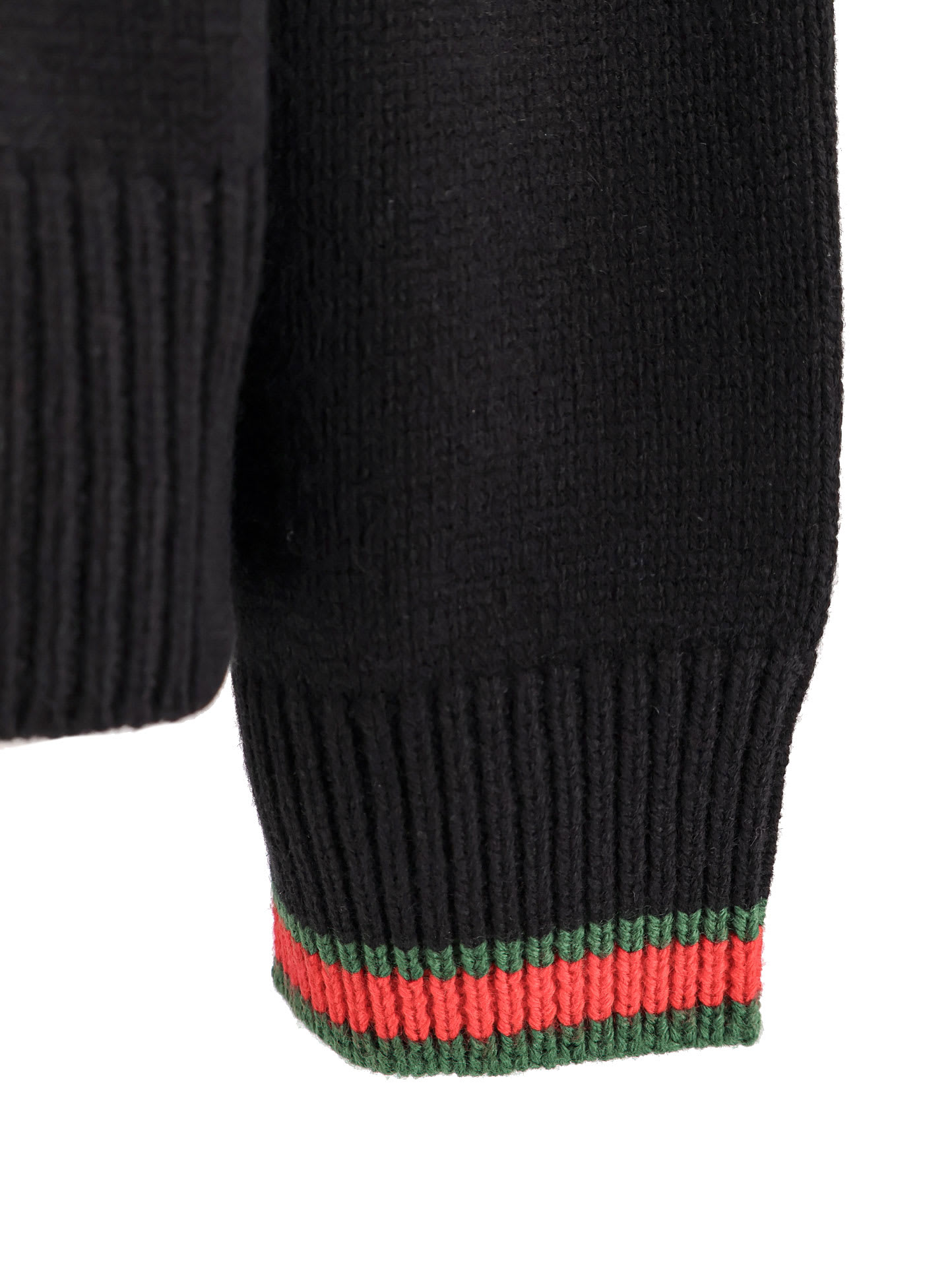 Gucci Cashmere Wool Sweater With Web Trim