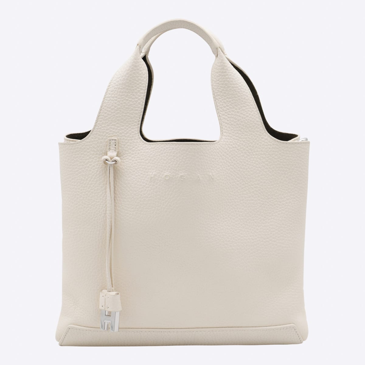 White Leather Totes