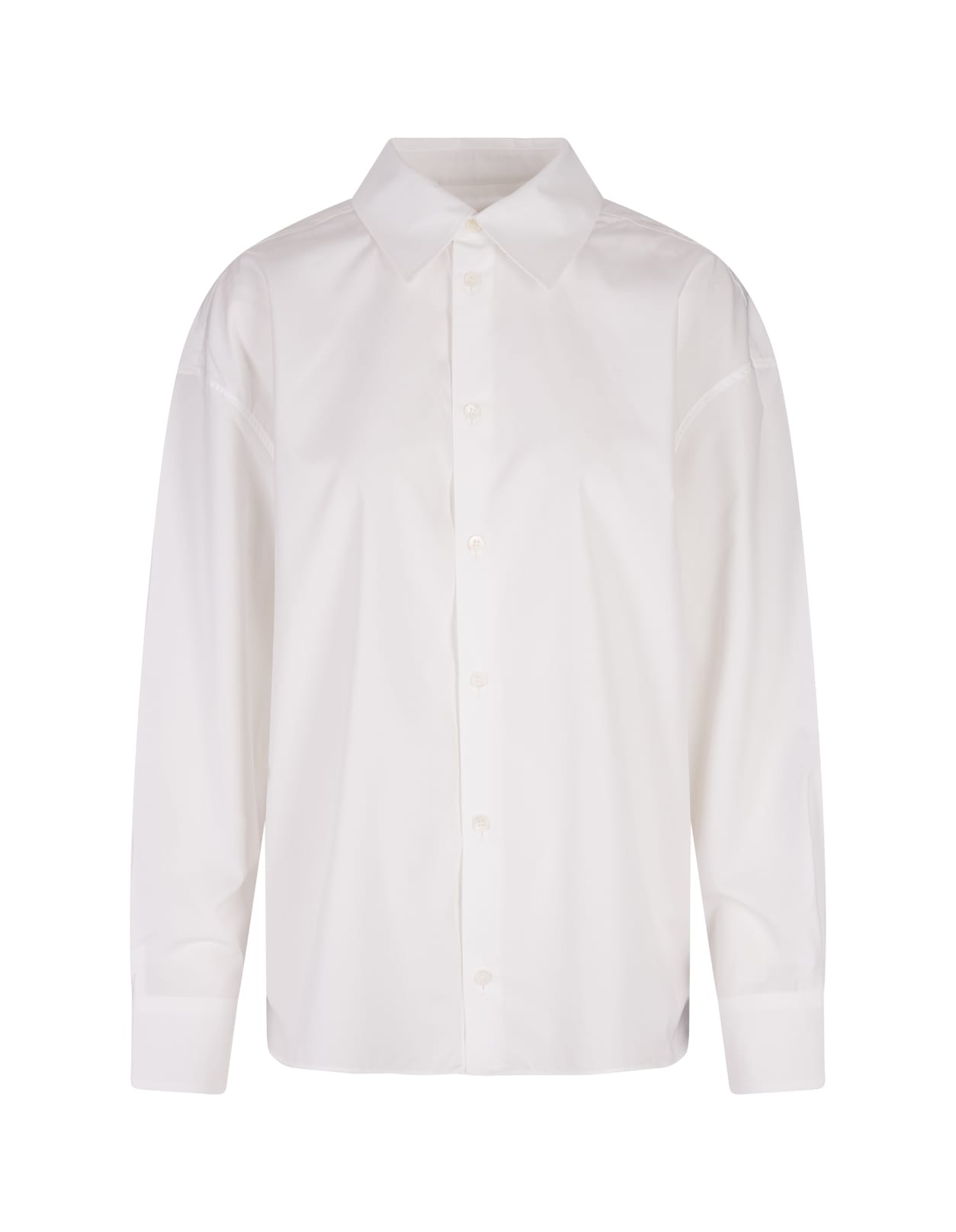 Shop Marni White Cotton Poplin Shirt