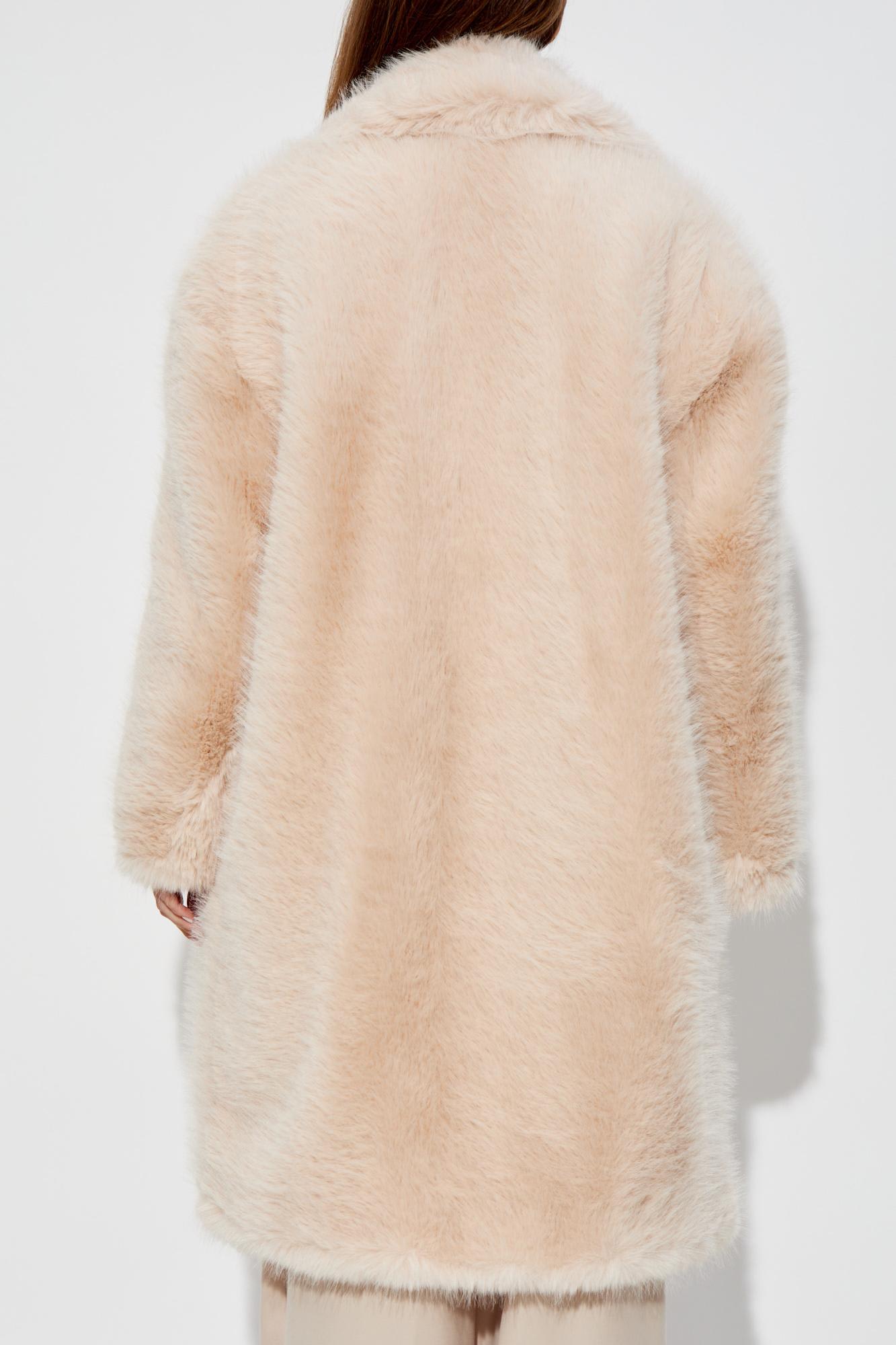 Shop Sportmax Coat With Collar In Pink