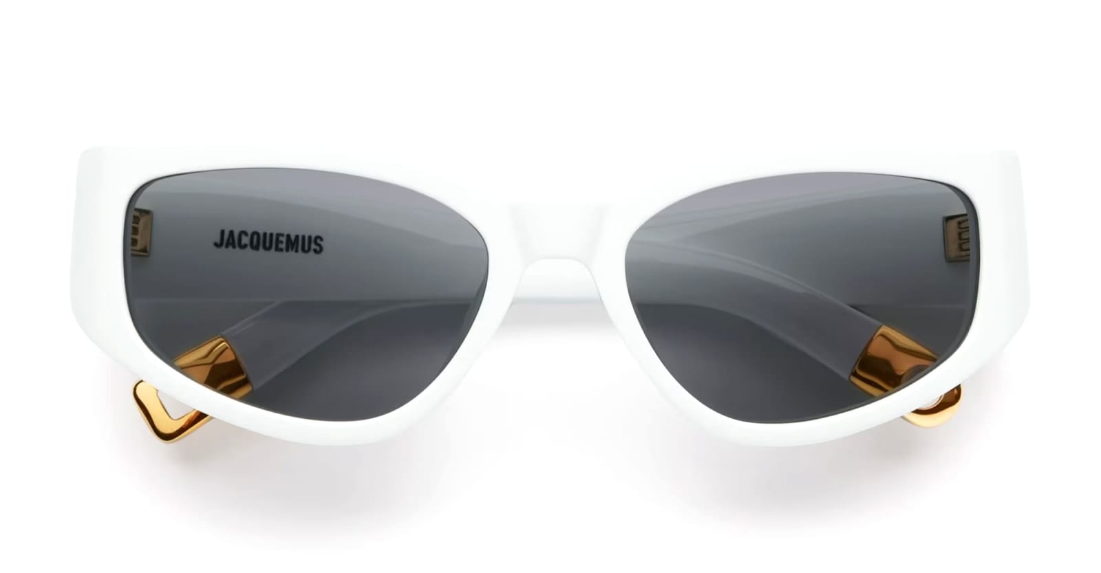 Shop Jacquemus Gala - White Sunglasses