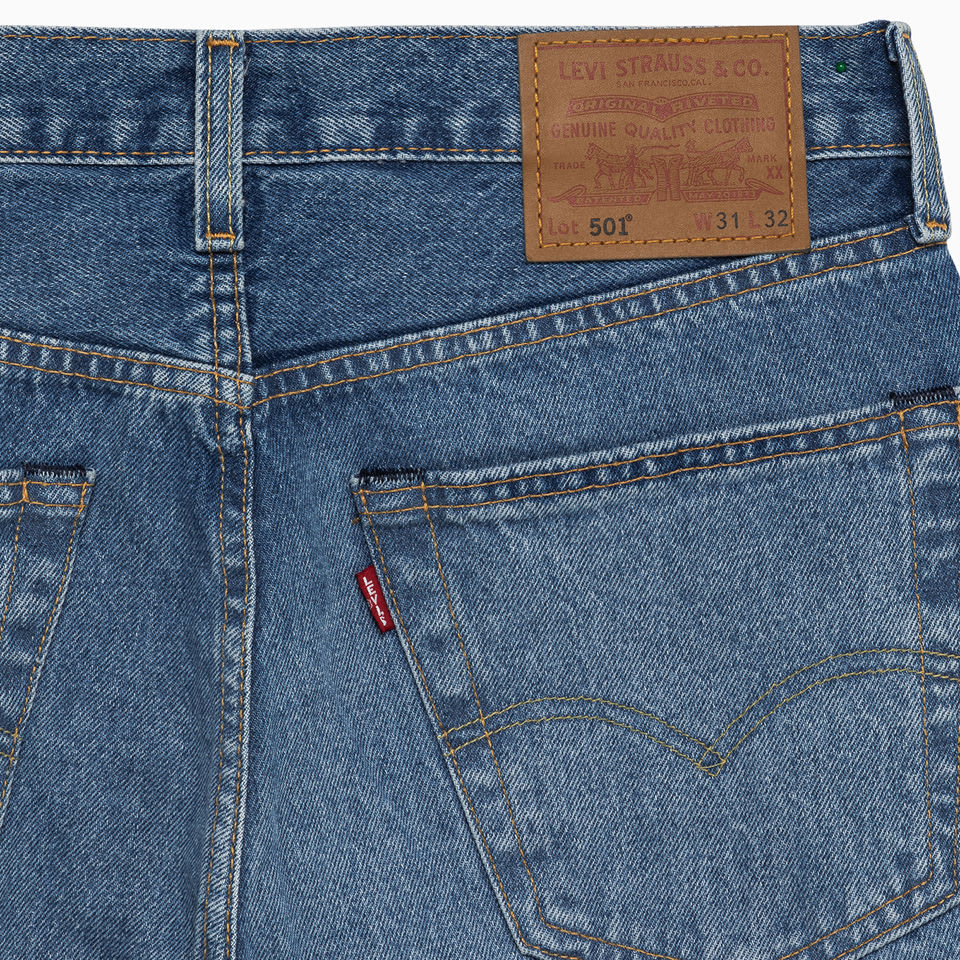 Shop Levi's Levis 501 Original Chemical Jeans In Blu Denim