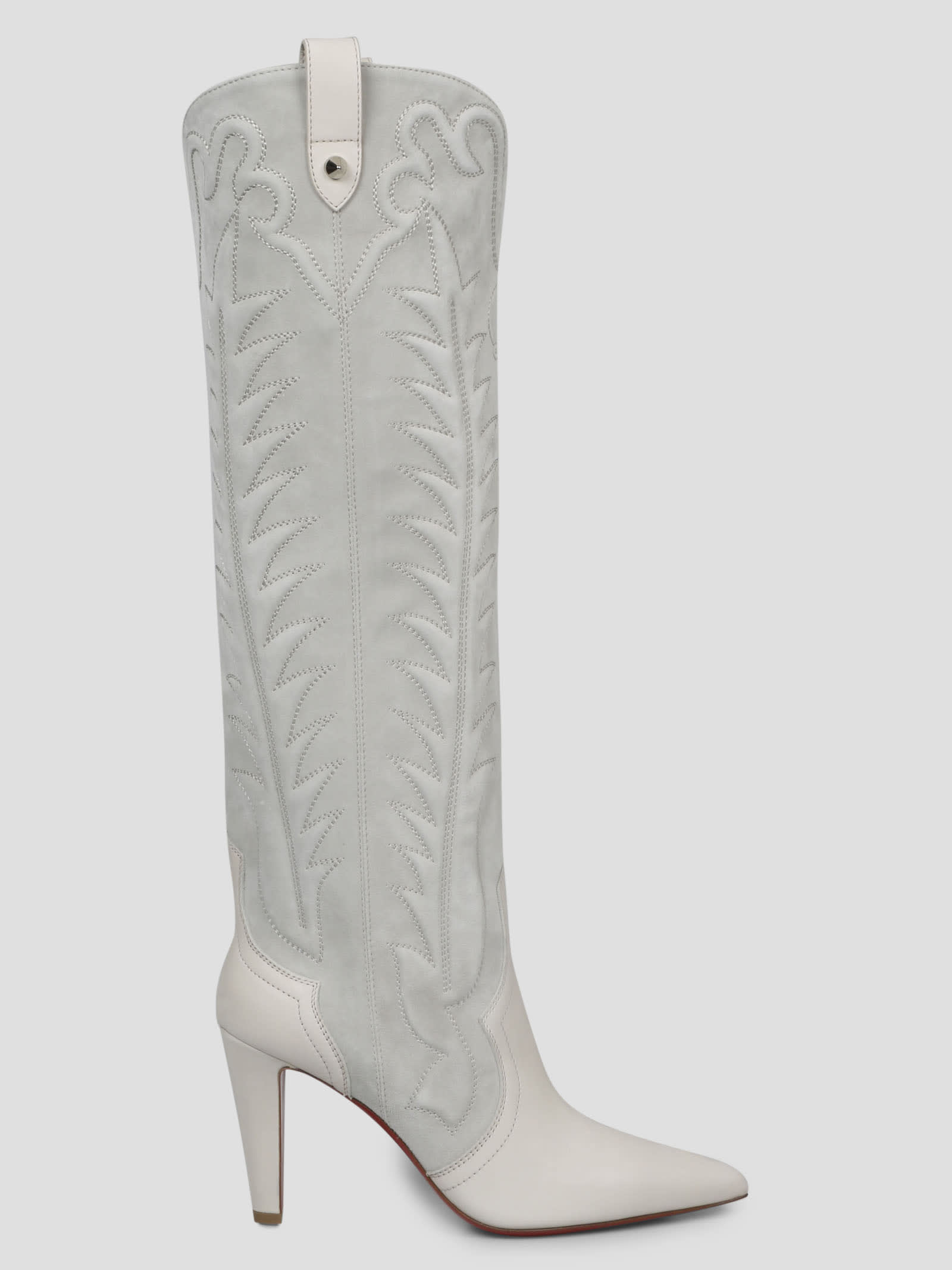 Christian Louboutin Santia Botta Leather Knee-High Boots from