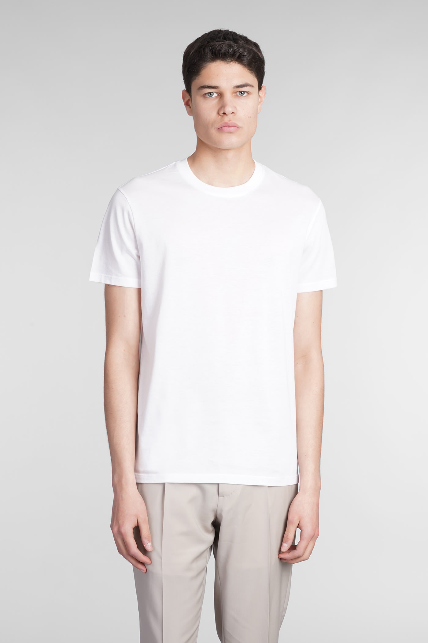 T-shirt In White Cotton