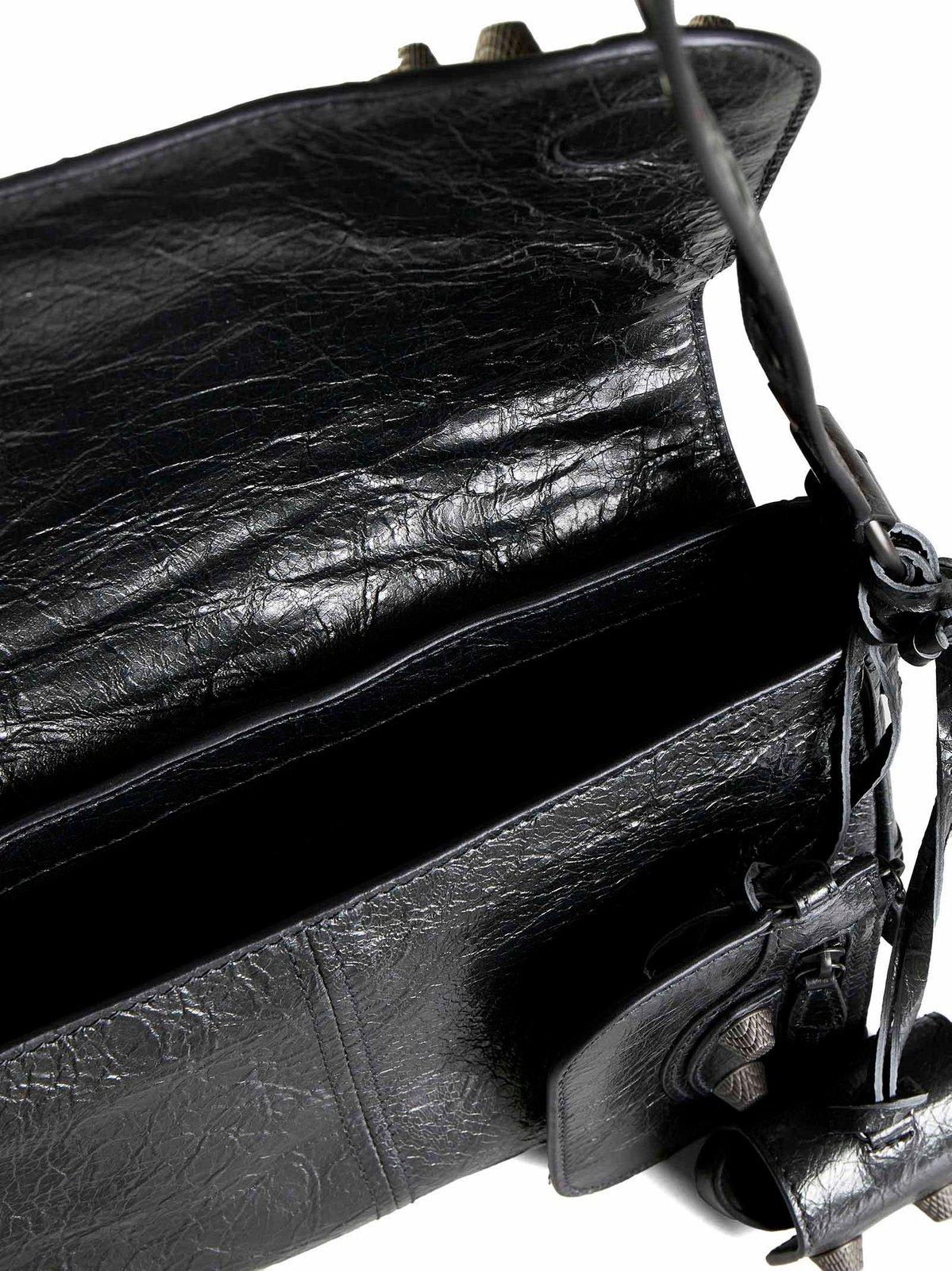 Shop Balenciaga Le Cagole Xs Flap Shoulder Bag In Grey
