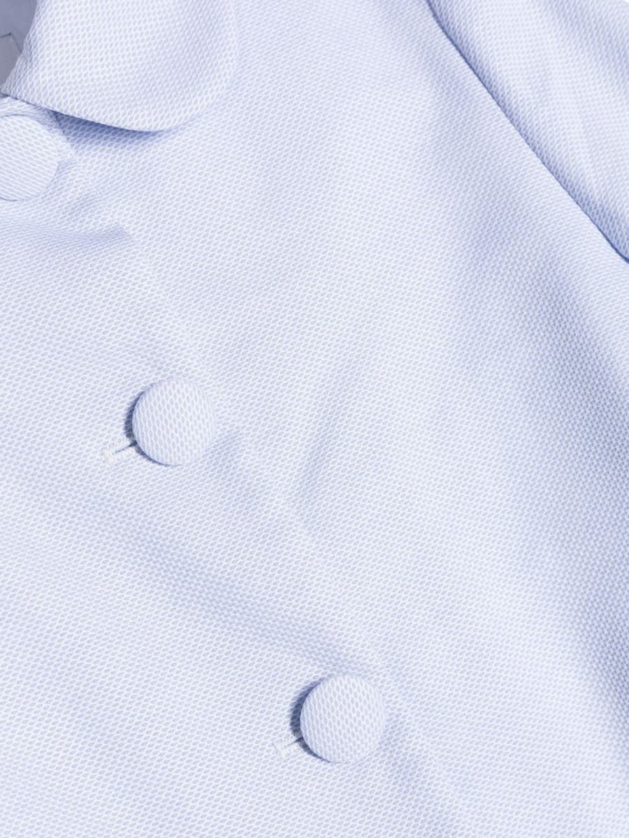 Simonetta Suit Jacket Collar And Buttons In Baby Blue