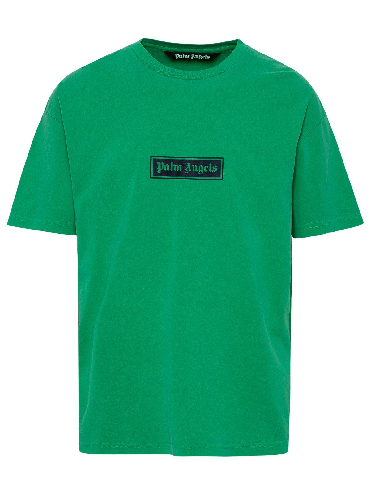 Palm Angels Box Logo Printed Crewneck T-shirt