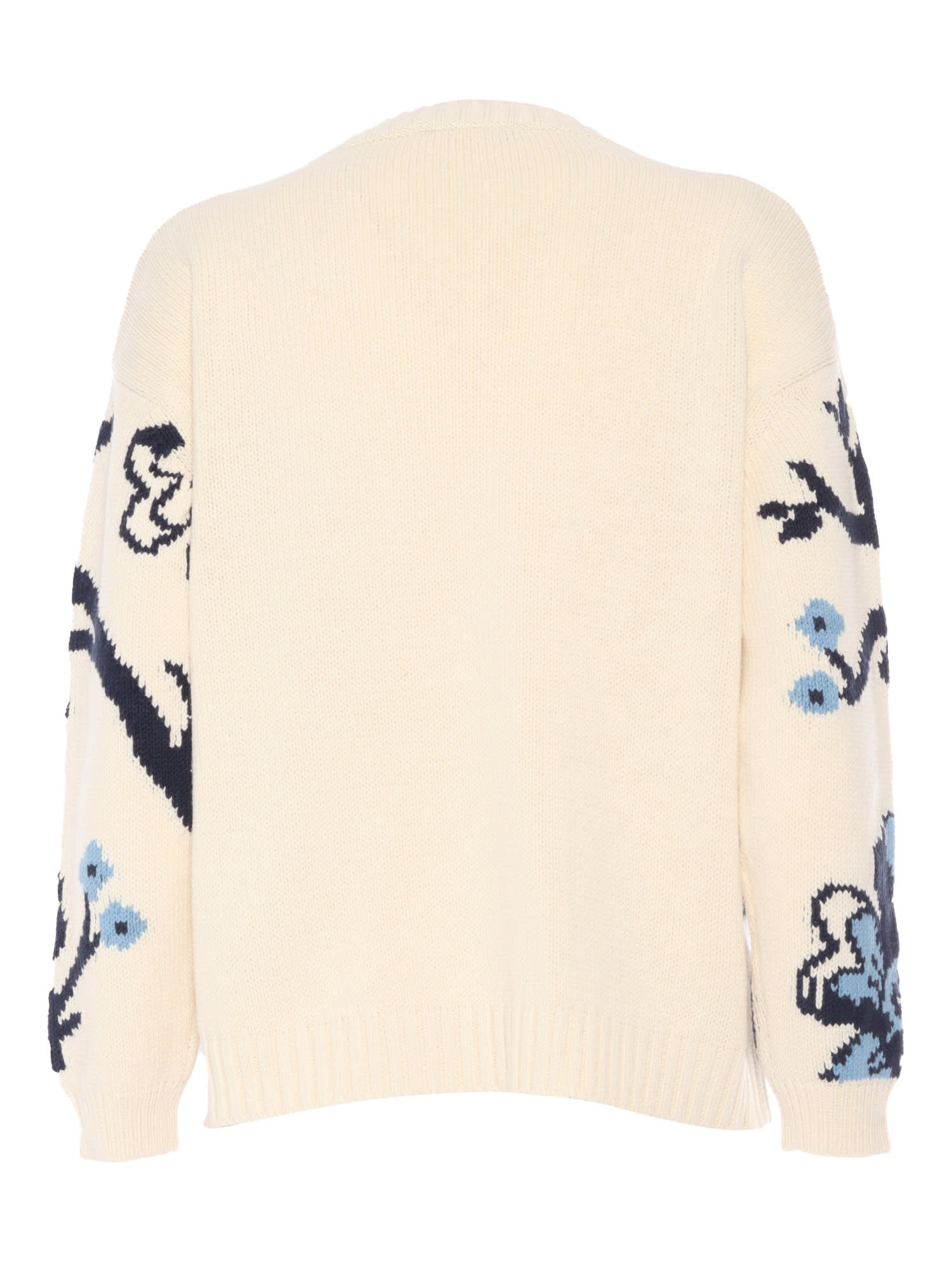 Shop Weekend Max Mara Dolmen Crew Neck Sweater In Light Blue