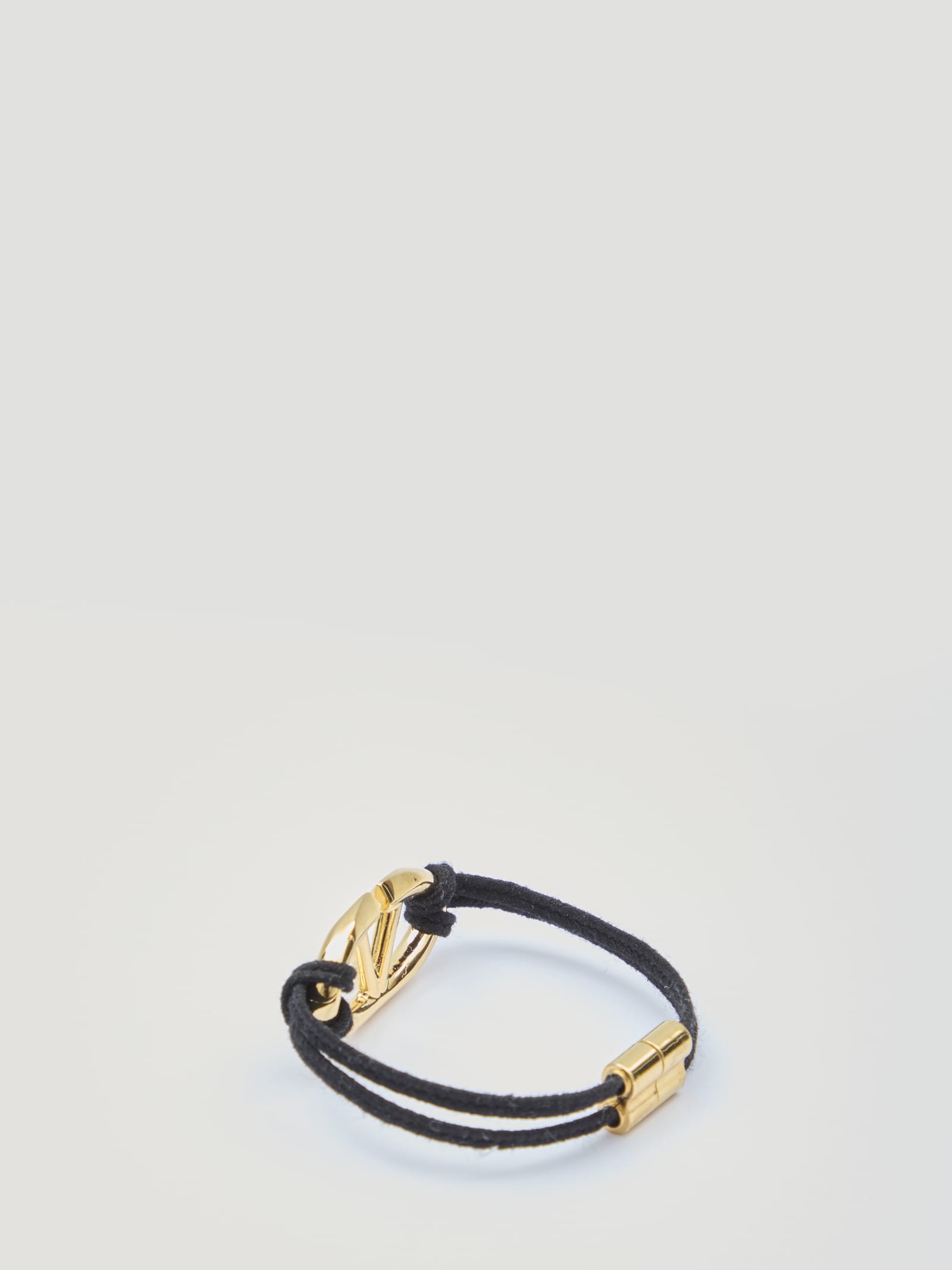 Shop Valentino Vlogo The Bold Edition Bracelet In Black