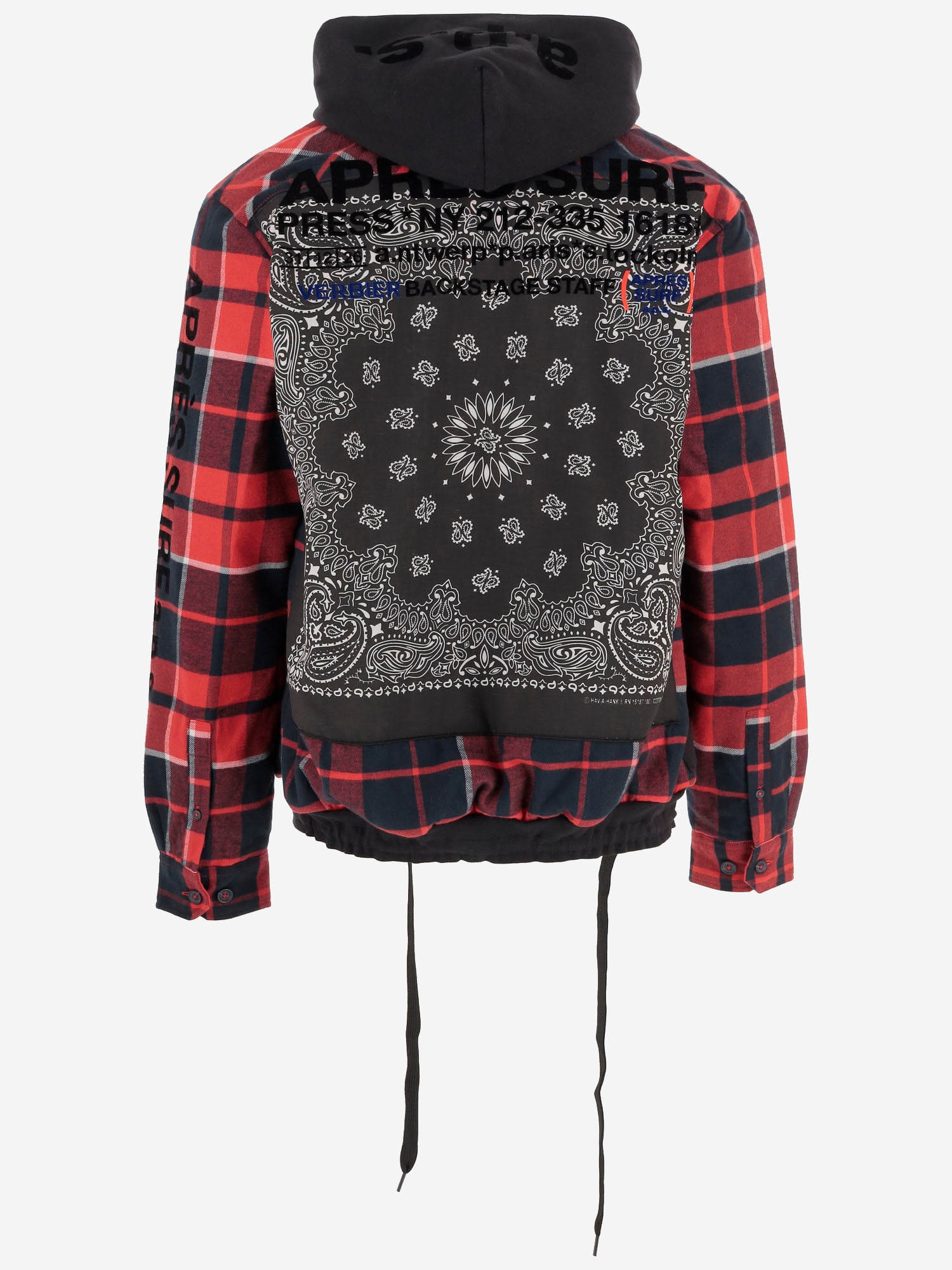 Après Surf Cotton Blend Jacket With Back Print In Red