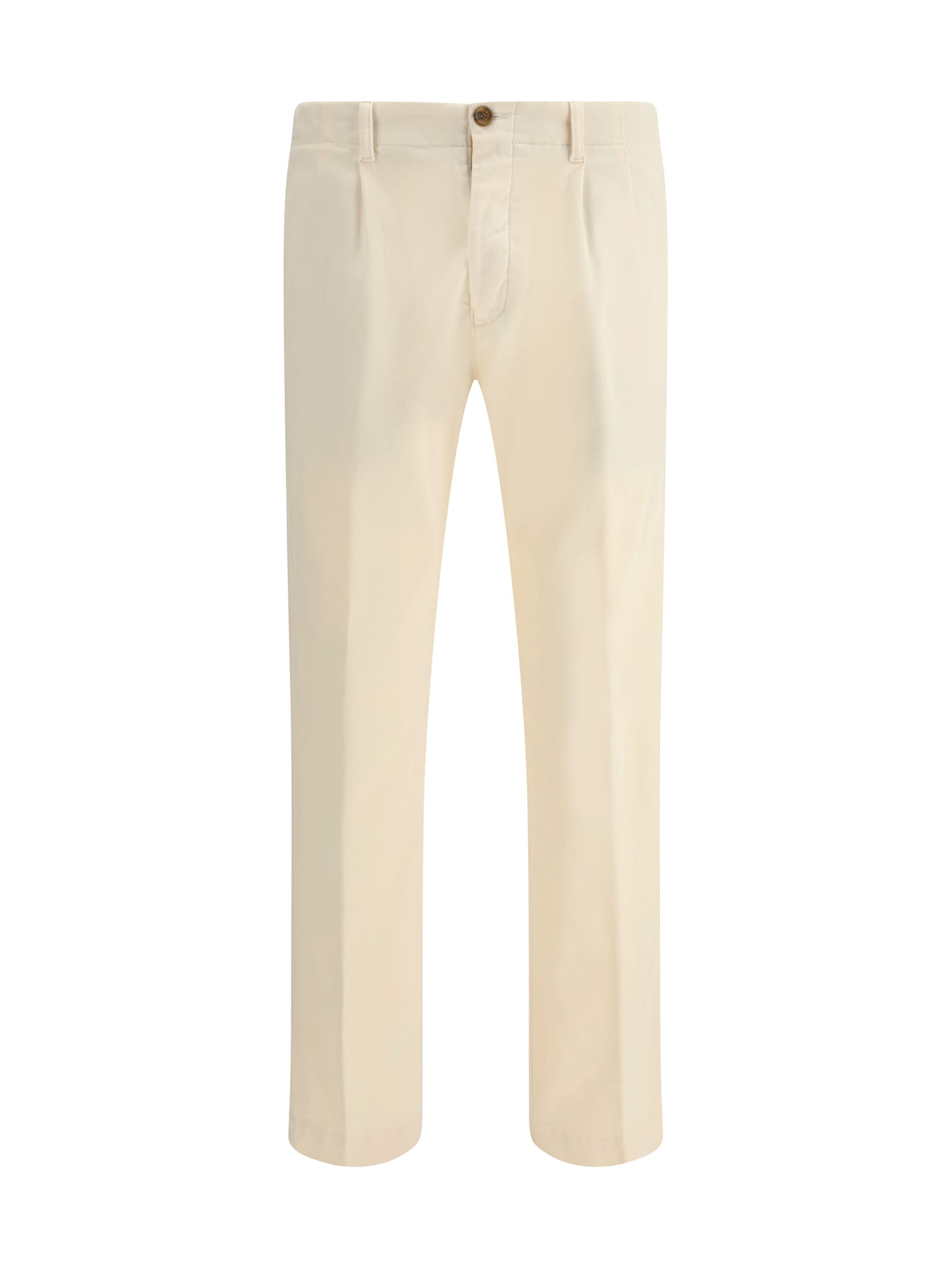 Germano Zama Cotton Slim Pants In Multi