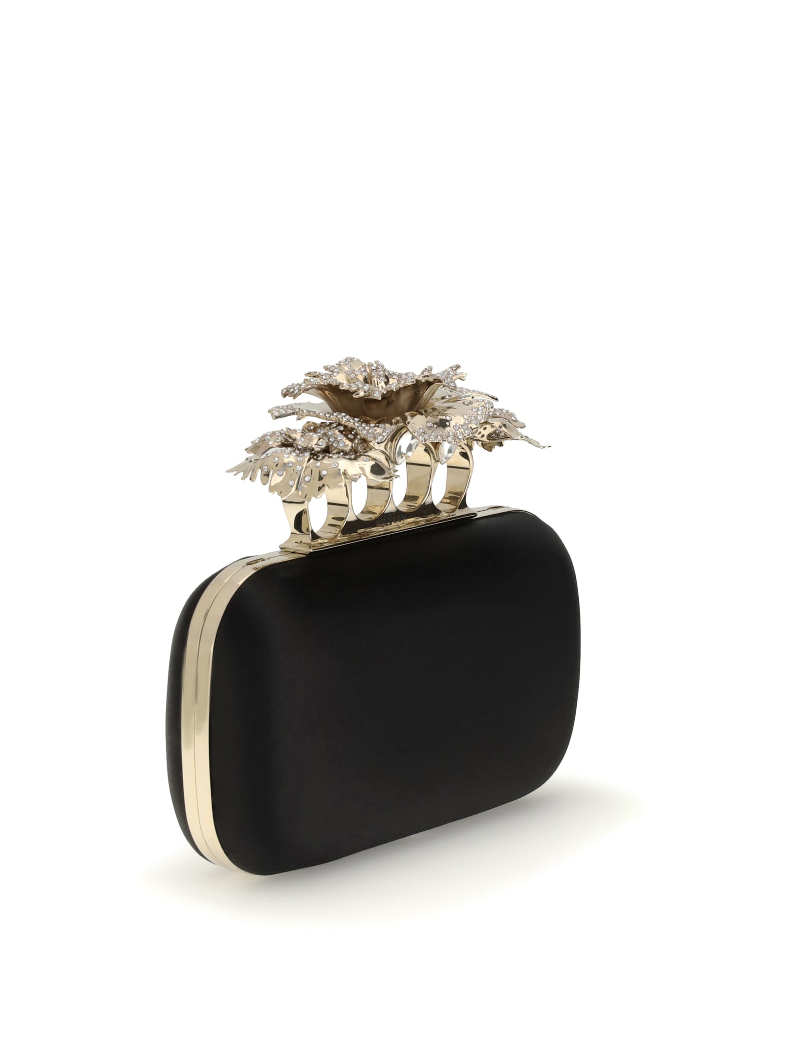 Alexander Mcqueen Carnation Knuckle Clutch