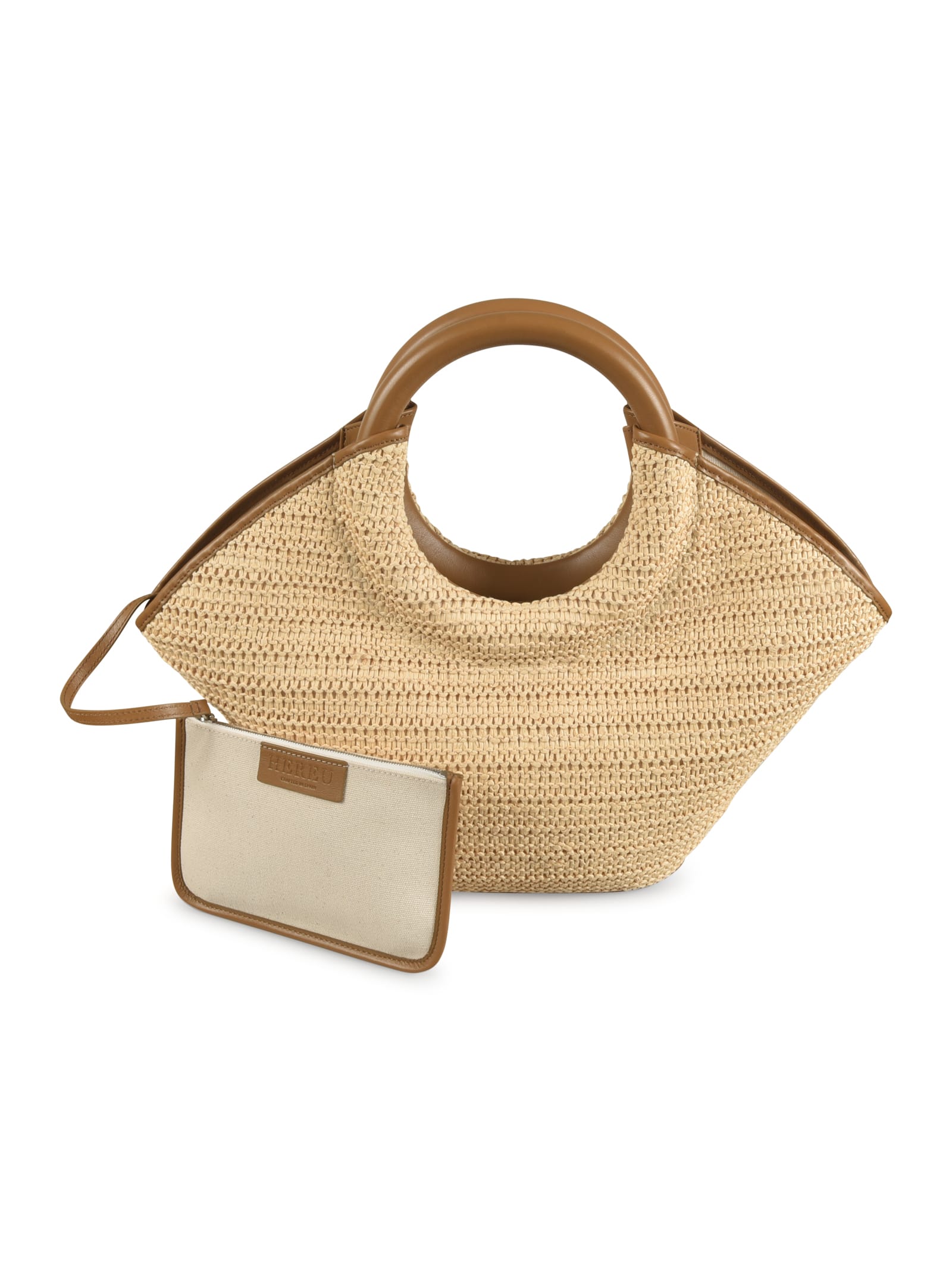 Weave Round Handle Tote