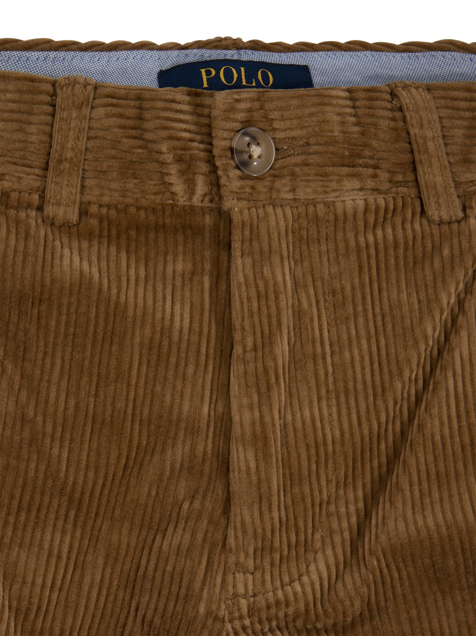 Shop Polo Ralph Lauren Cotton Corduroy Trousers In Chestnut