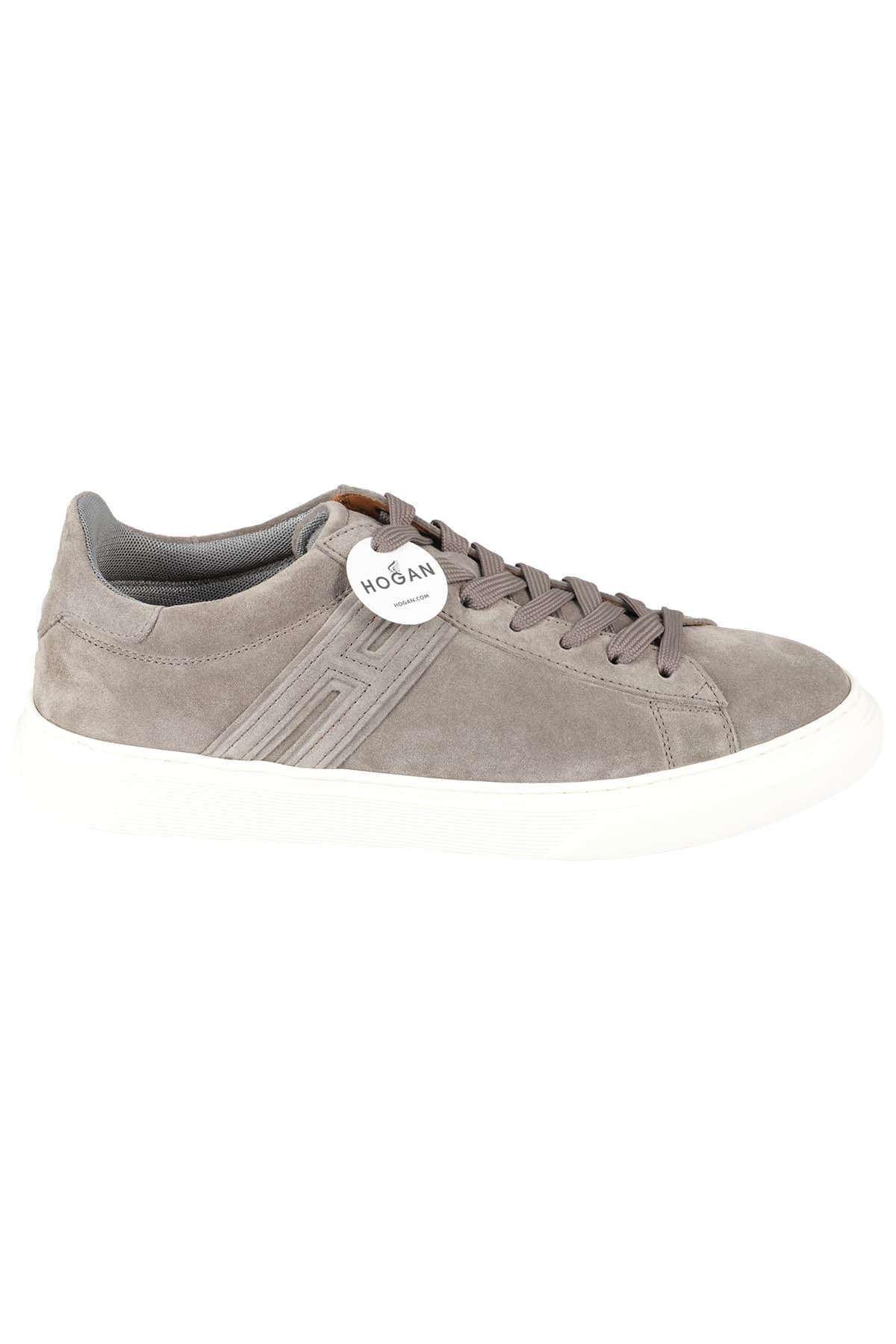 Hogan H365 Lace-up H Canaletto Sneakers In Tortora
