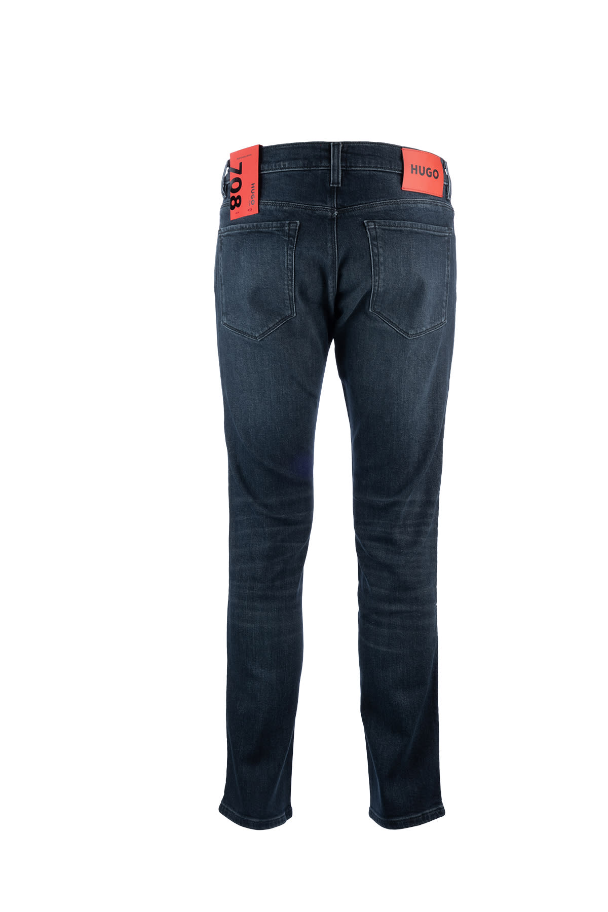 Hugo Boss Blue Straight-leg Jeans In Charcoal