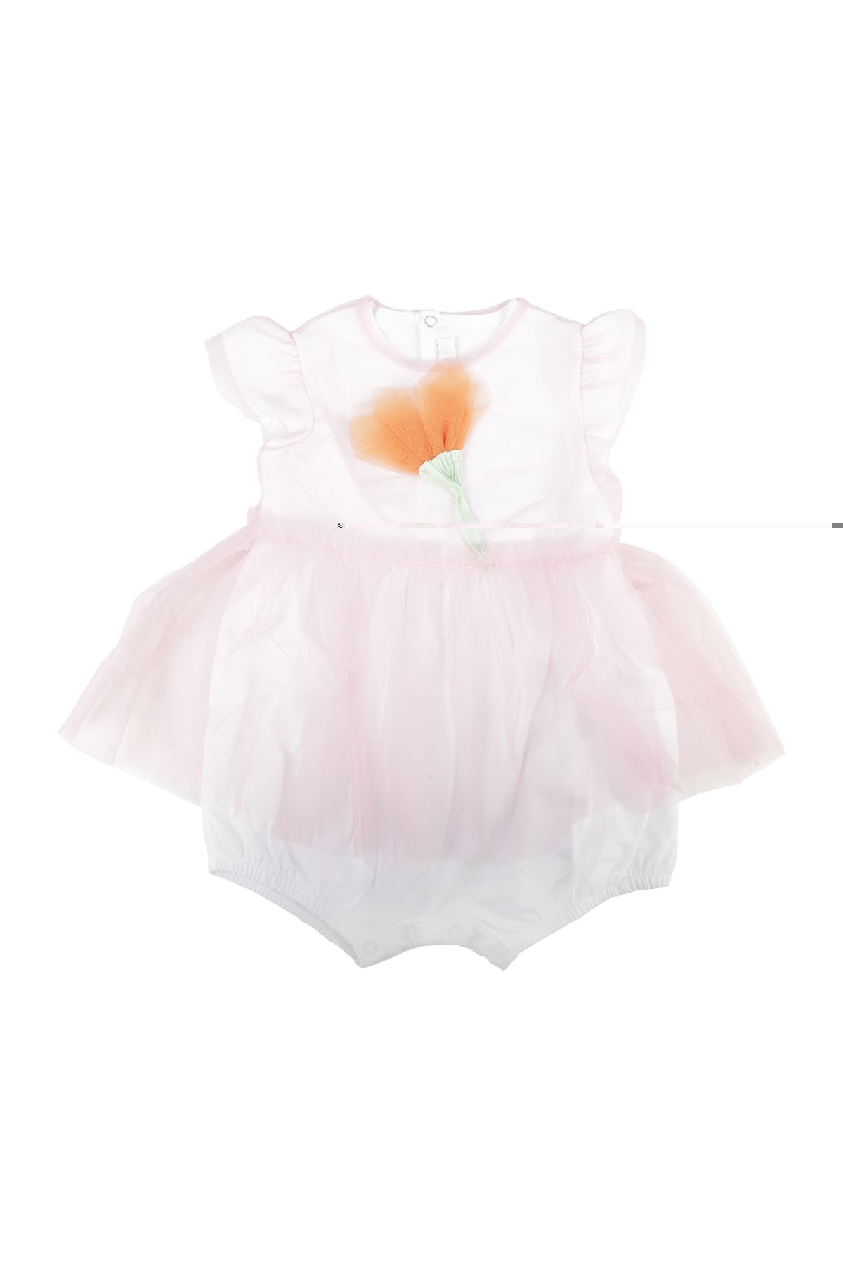 Il Gufo Tulle-skirt Flower-detail Shorties In Rosa