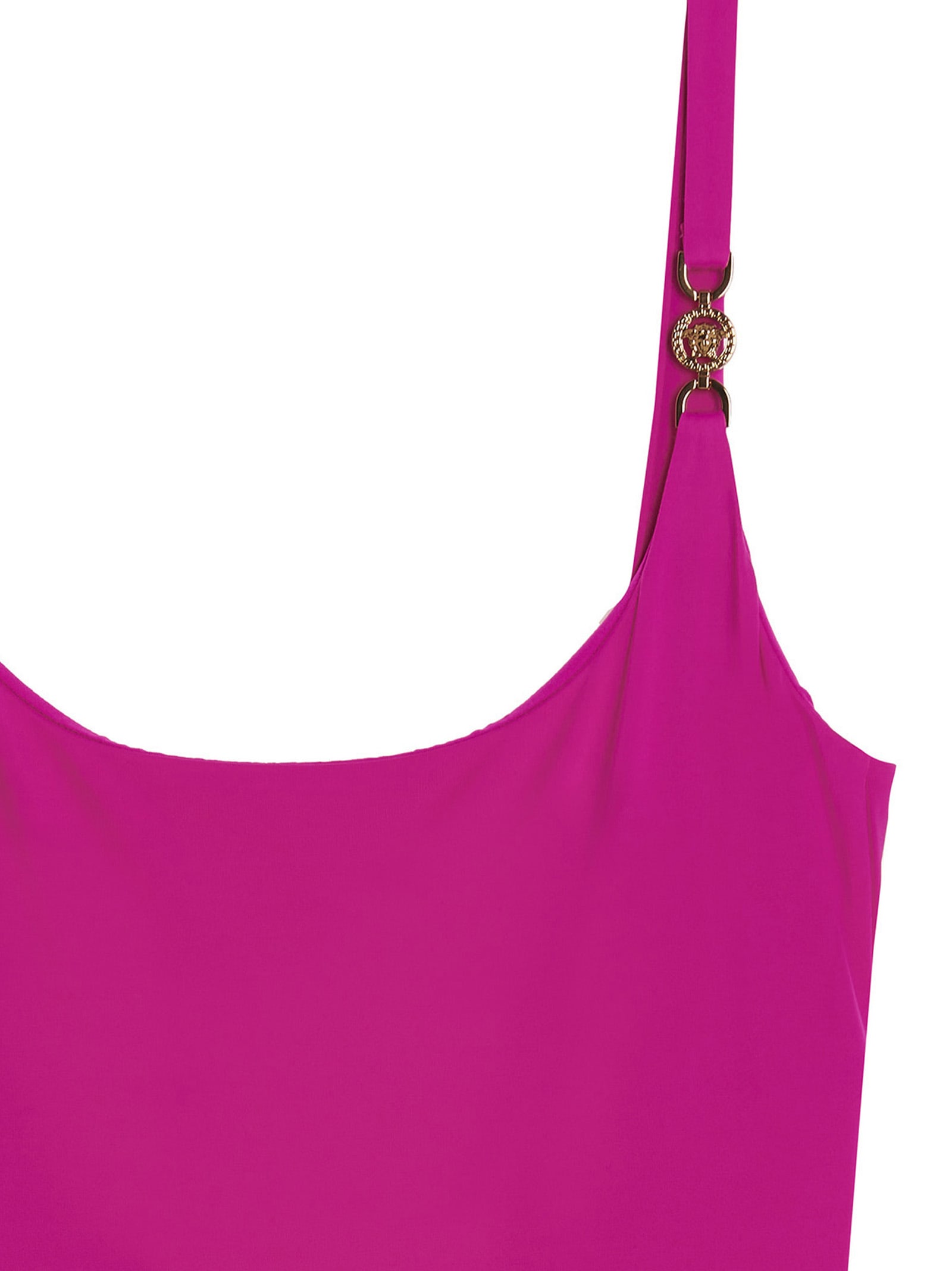 Shop Versace Medusa Swimsuit In Pink