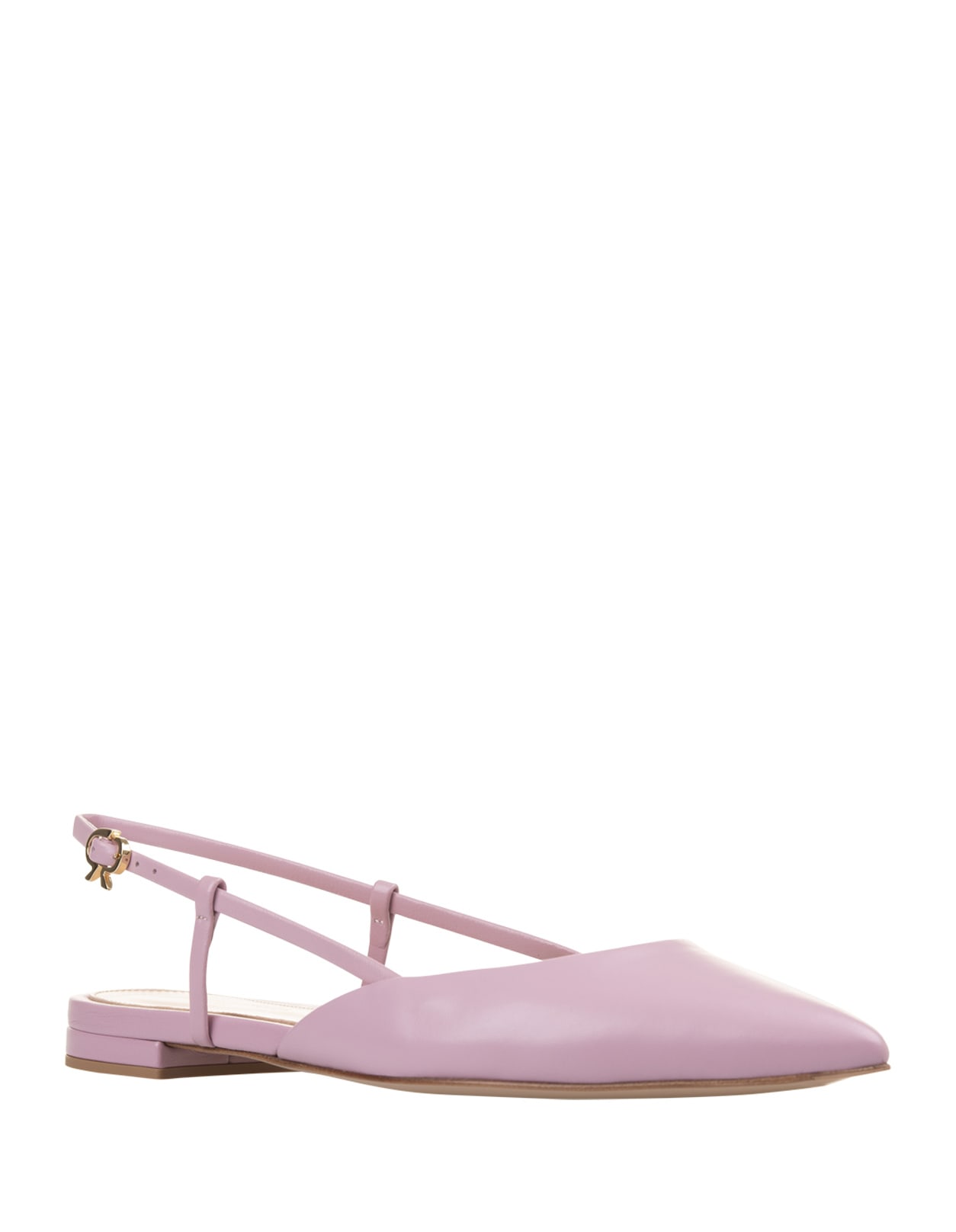 Shop Gianvito Rossi Ascent 05 Slingbacks In Mauve Pink Nappa Leather