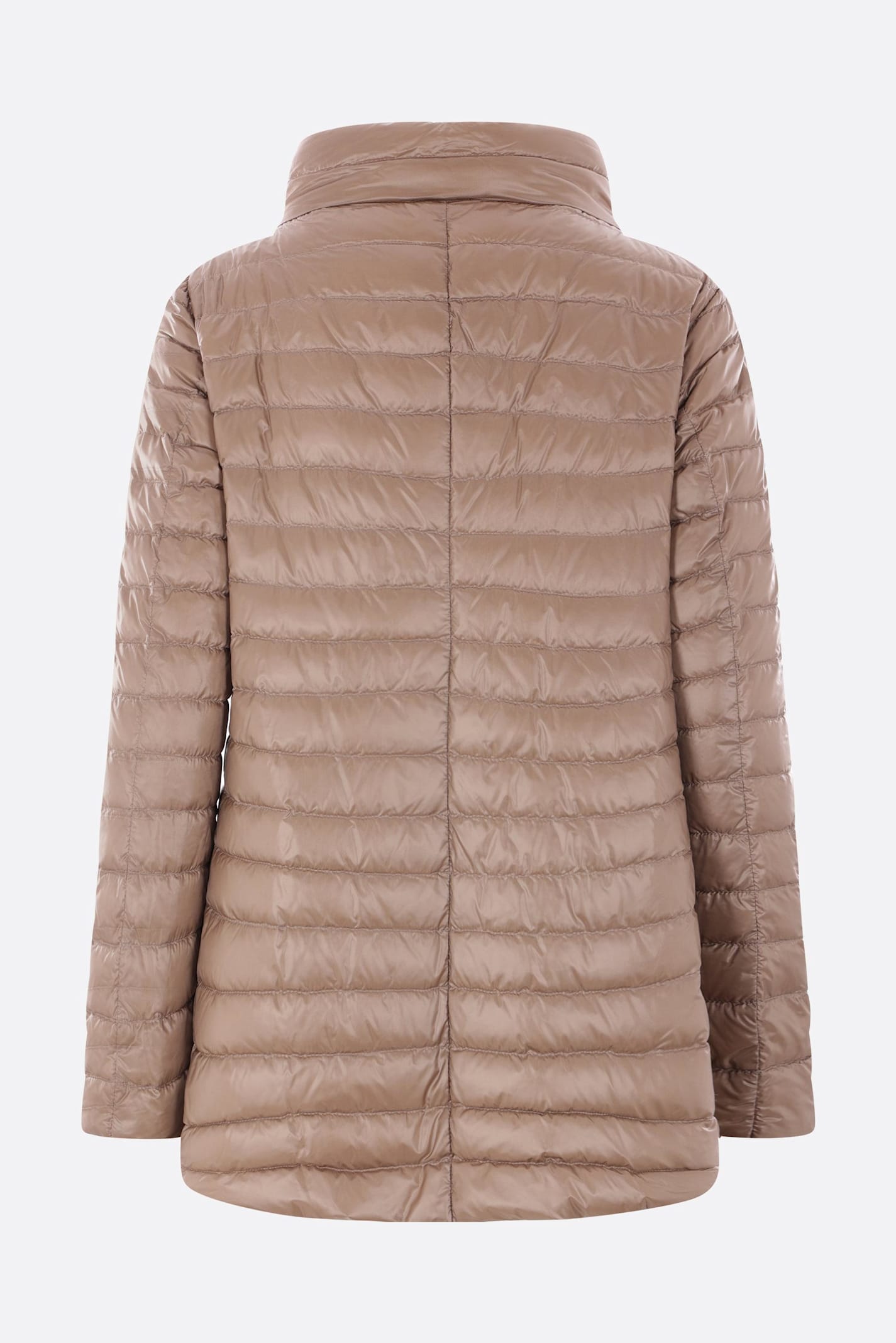 HERNO A-SHAPE REVERSIBLE DOWN JACKET IN ULTRALIGHT NYLON