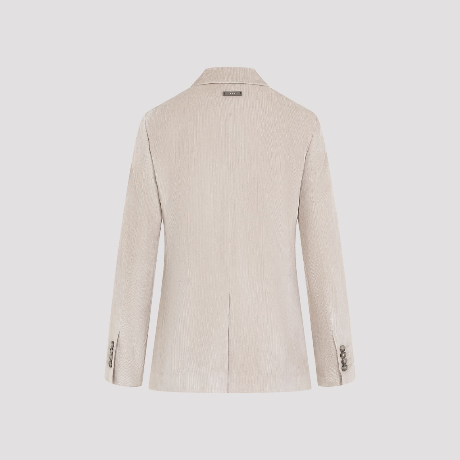 Shop Peserico Velvet Jacket In Beige