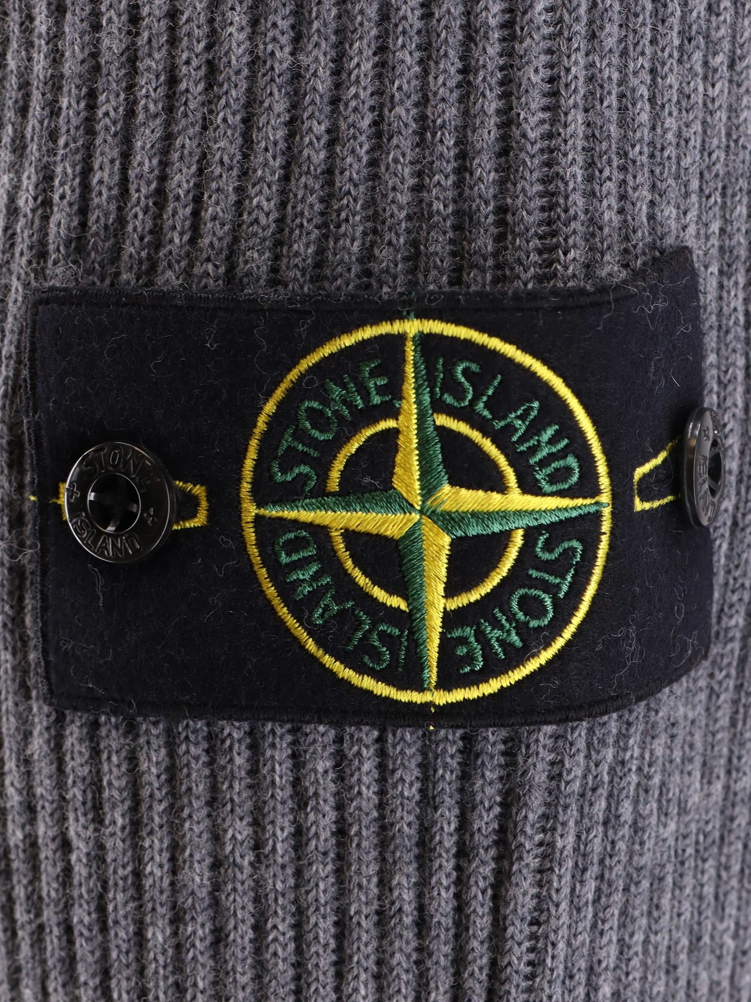 Stone Island Crew-neck Jumper With Ribbed Edges In Blue
