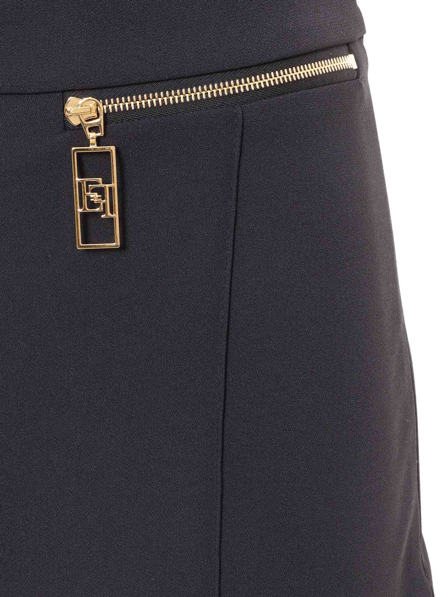 Shop Elisabetta Franchi Trousers In Black