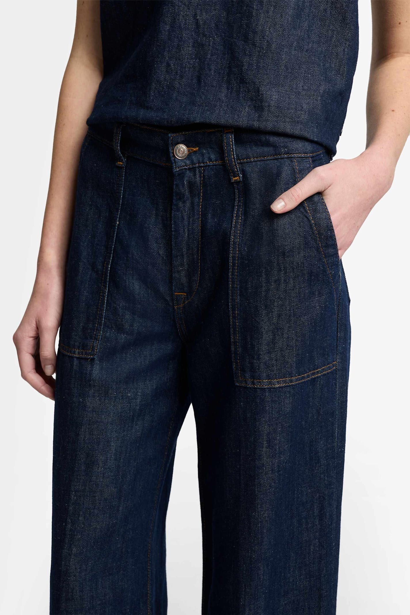 7 For All Mankind Lotta Blueberry With Utility Pockets In Dark Blue