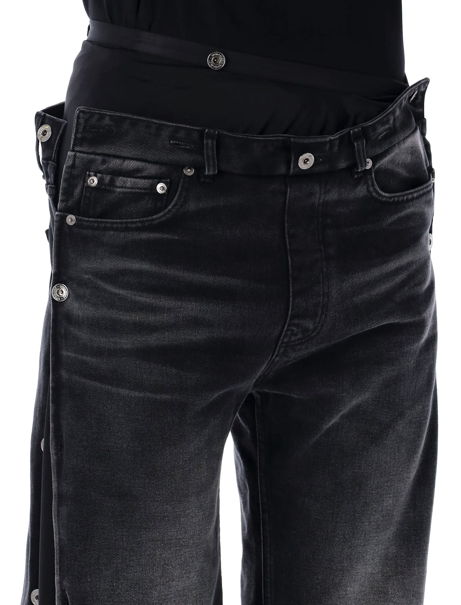 Y/PROJECT COLLASPED WAIST JEANS 