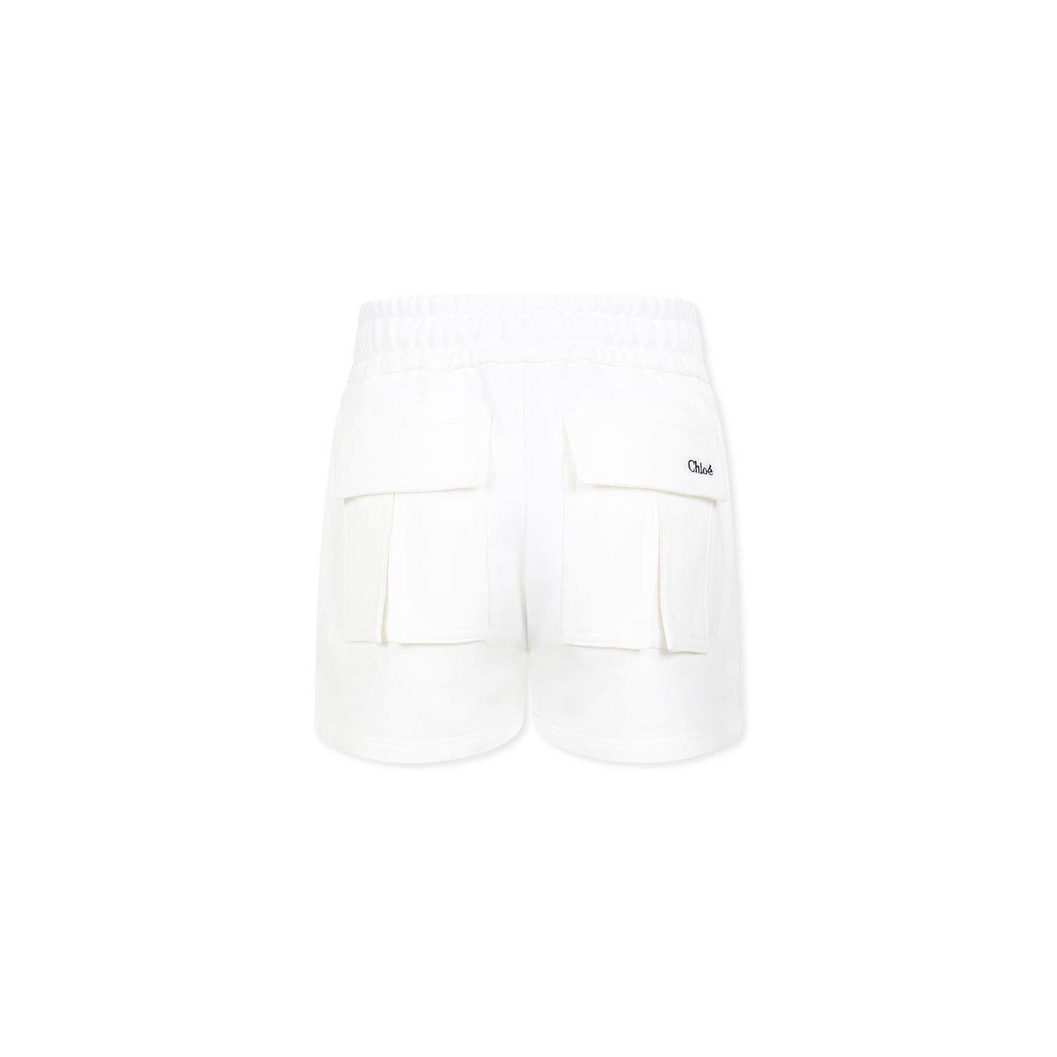 Chloé Organic Cotton Shorts In White