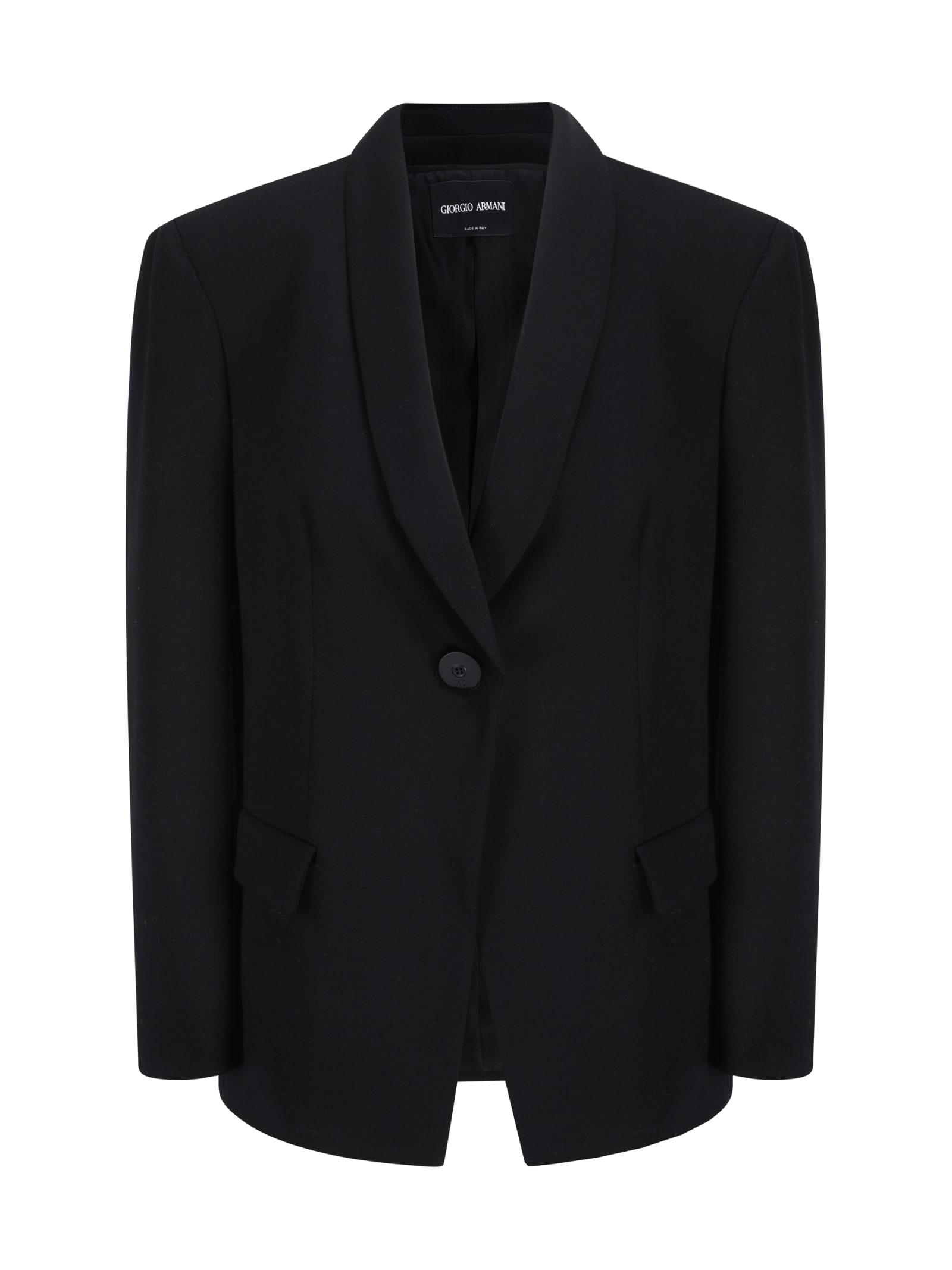 Shop Giorgio Armani Blazer Jacket In Uc001