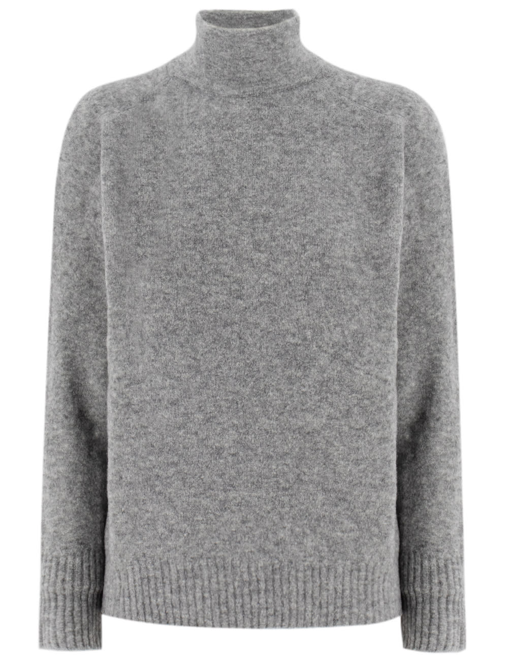 Shop Le Tricot Perugia Jumper In Mid Grey Melange