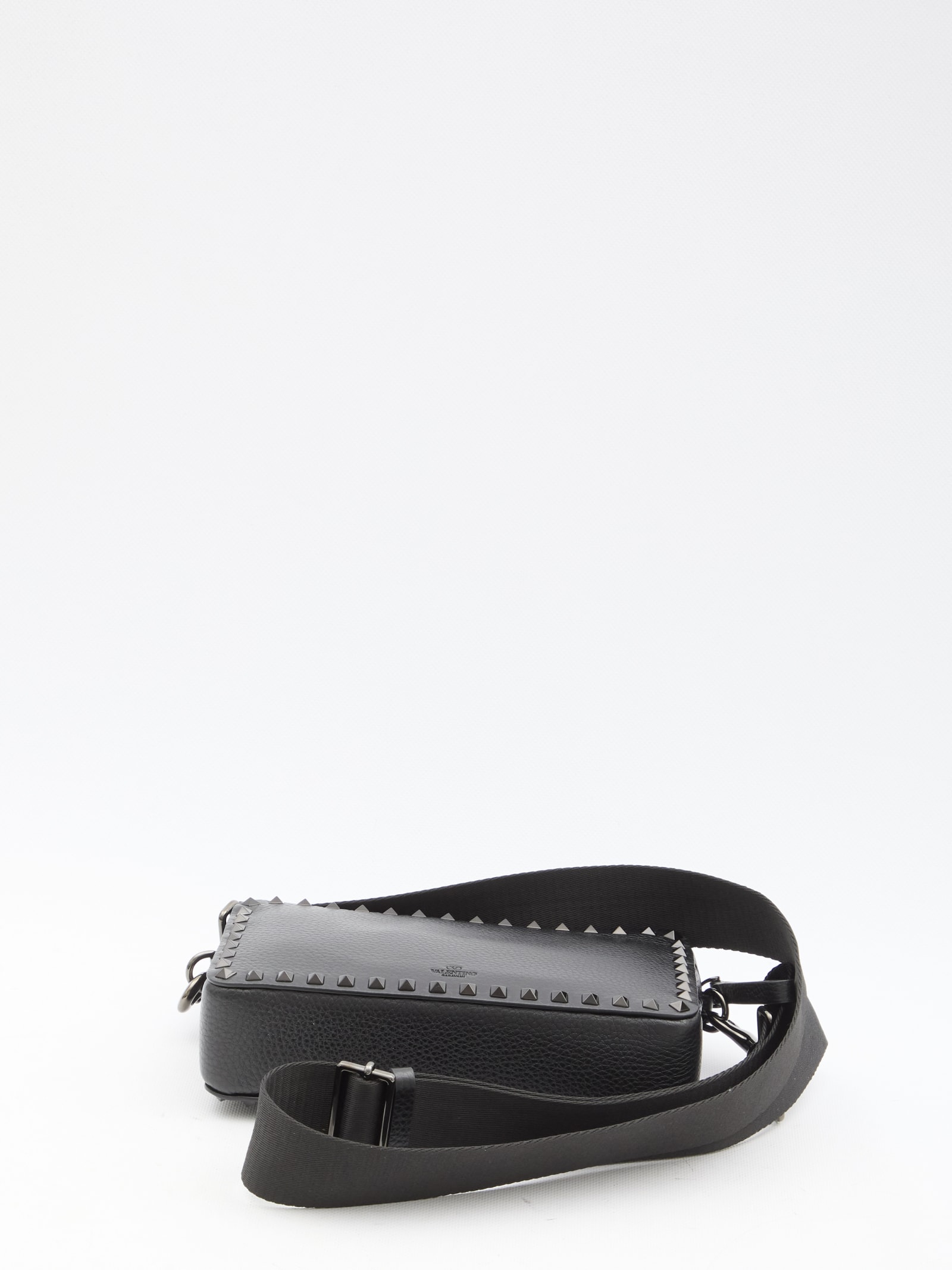 Valentino Rockstud Crossbody Bag In Black