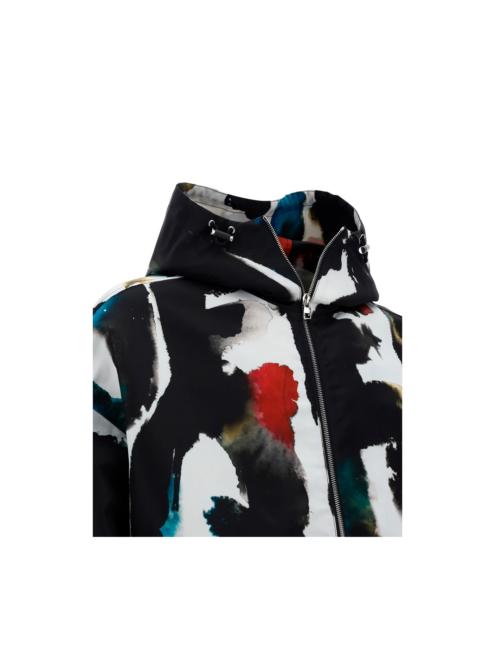 Shop Alexander Mcqueen Down Jacket In Multicolour