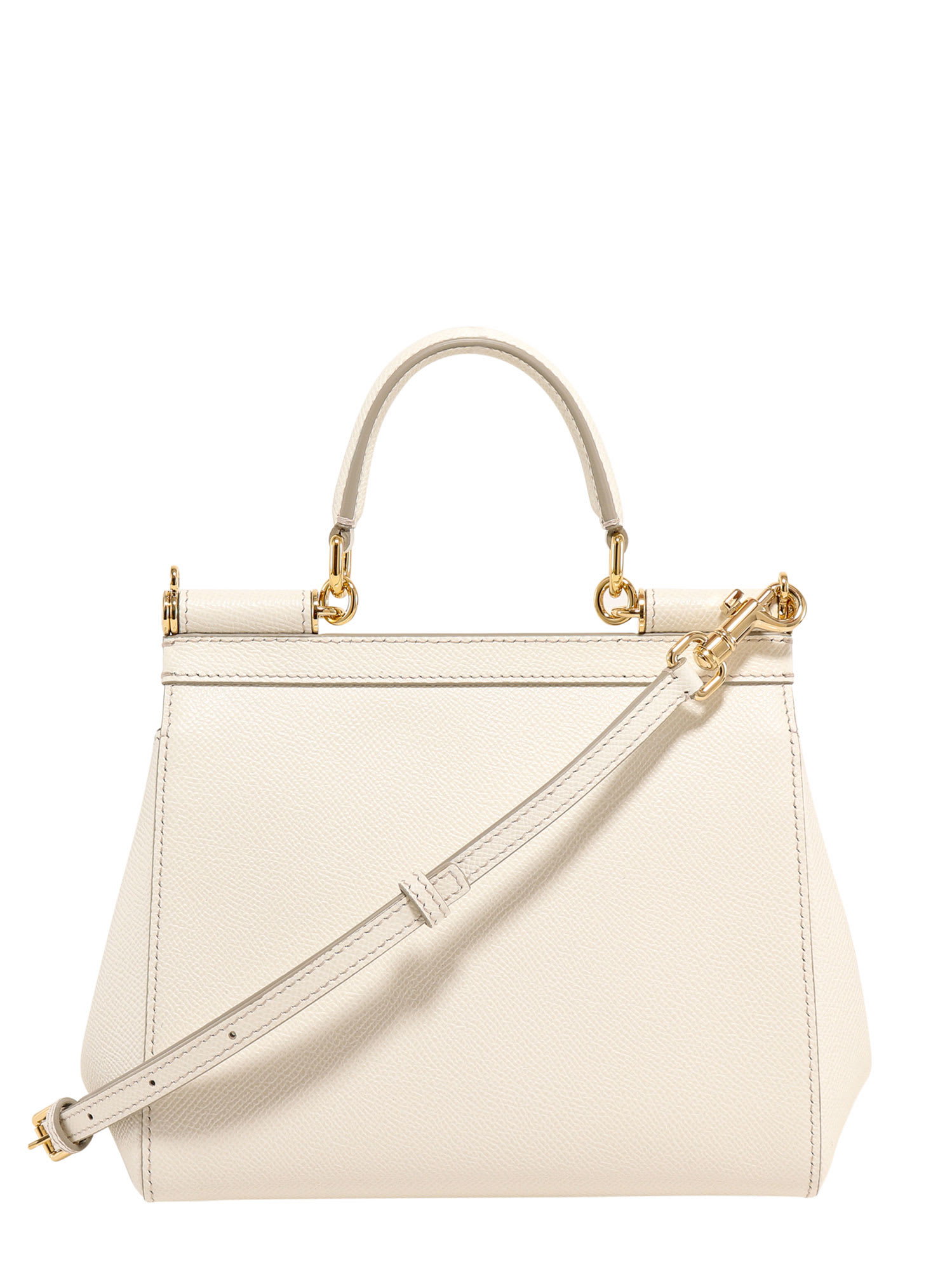 Shop Dolce & Gabbana Sicily Handbag In Bianco