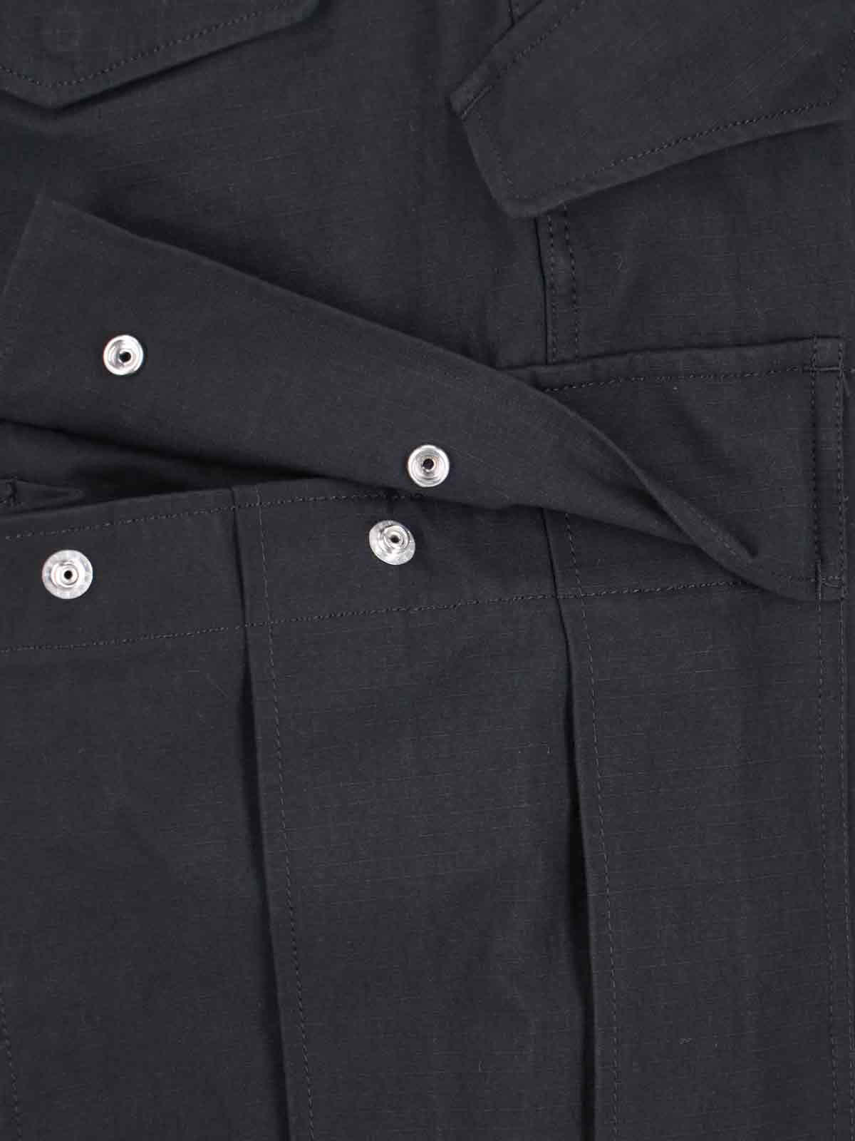 Shop Sacai Belt Detail Pants In Black