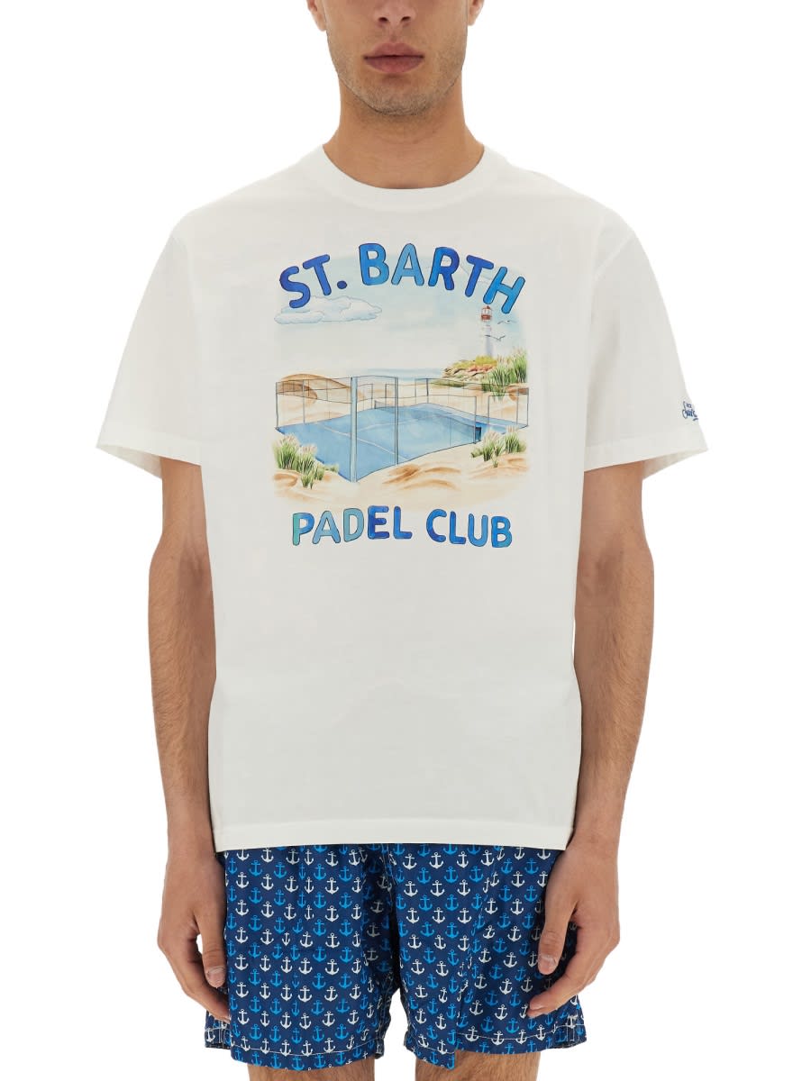 MC2 SAINT BARTH T-SHIRT WITH PRINT