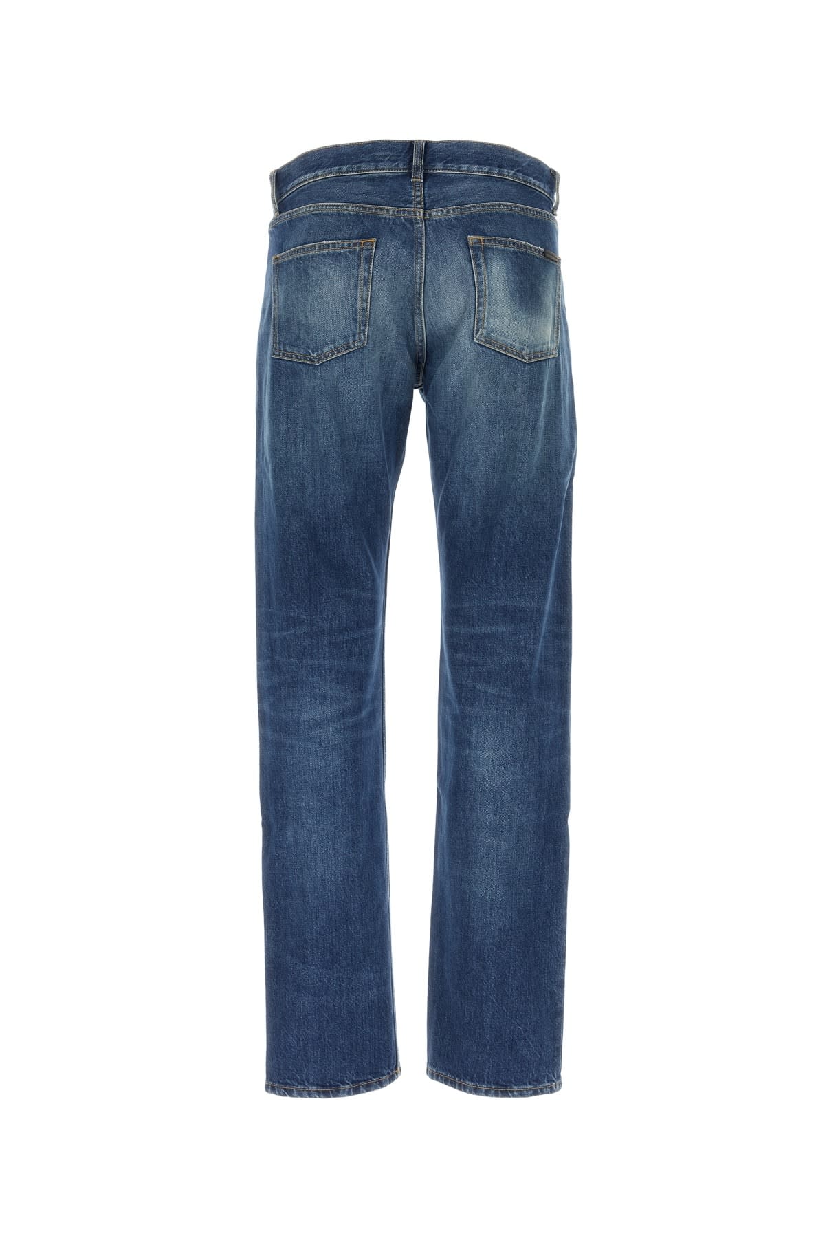 Shop Saint Laurent Jeans In Deauvillebeachblue