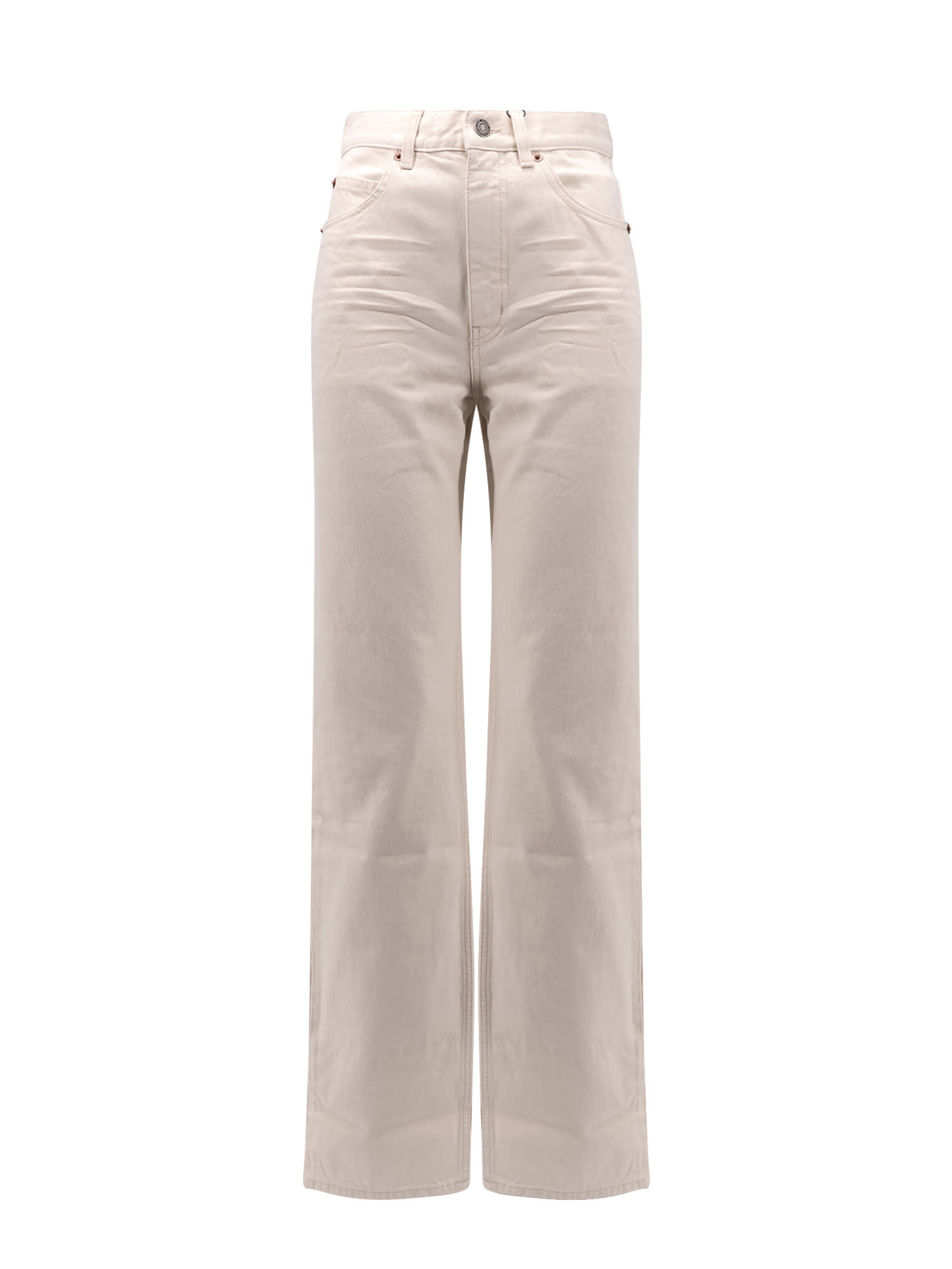 Saint Laurent 70s Denim Trouser In White