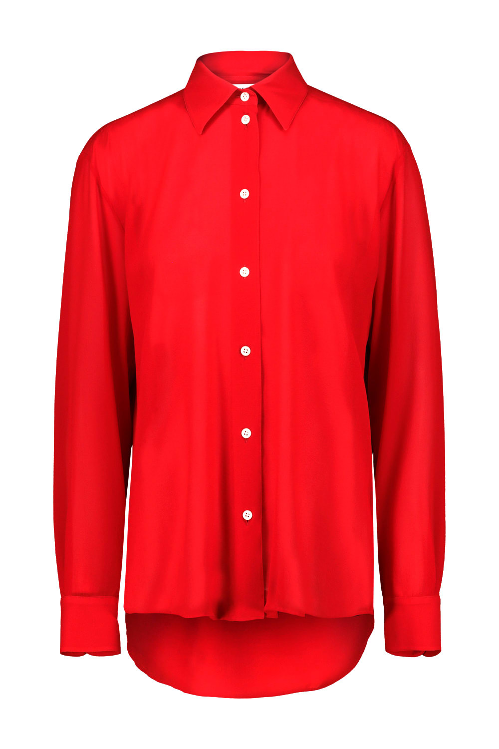 The Row Elia Shirt In Red Red