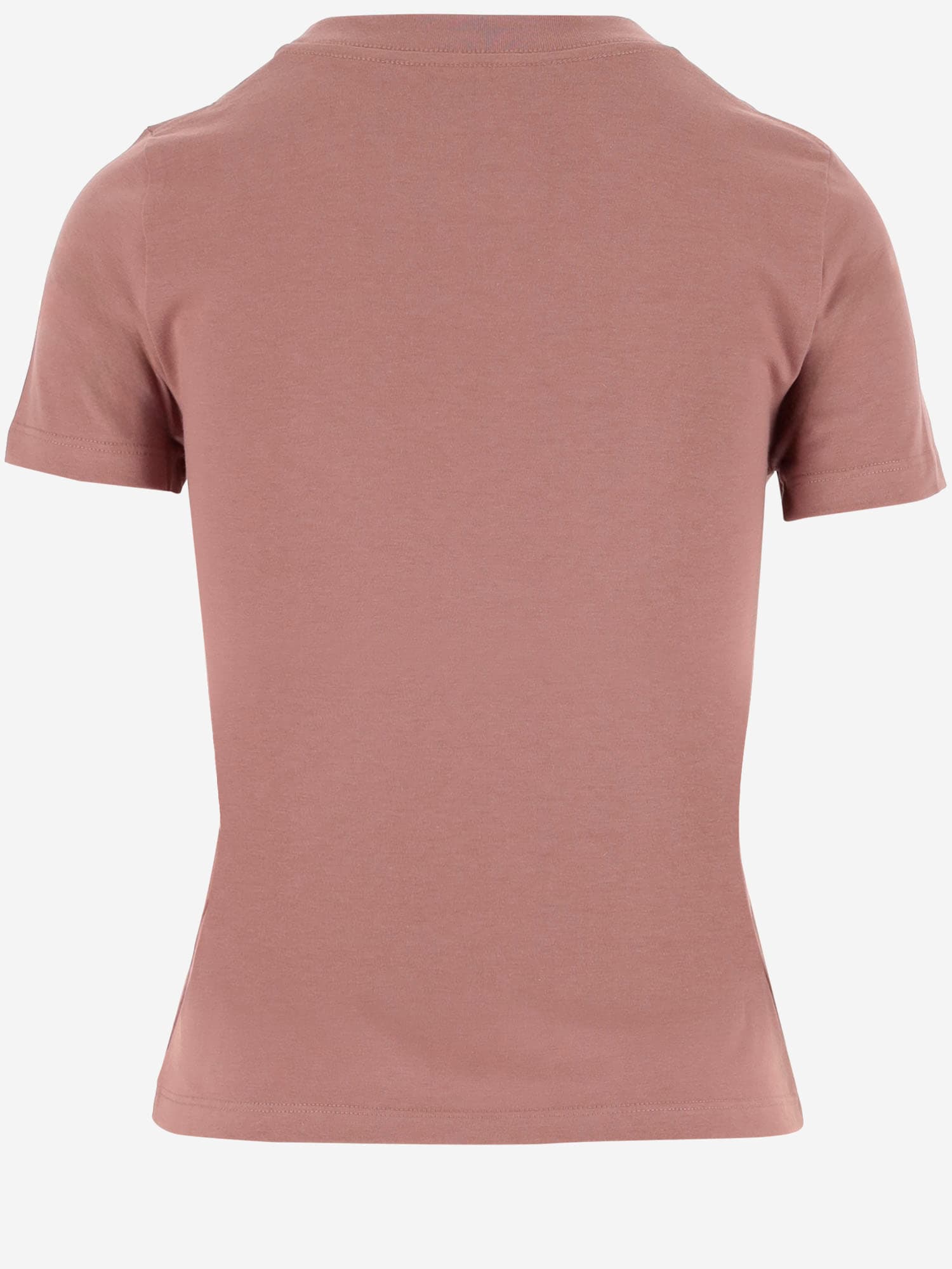 Shop Chloé Cotton Jersey T-shirt With Logo In Pink